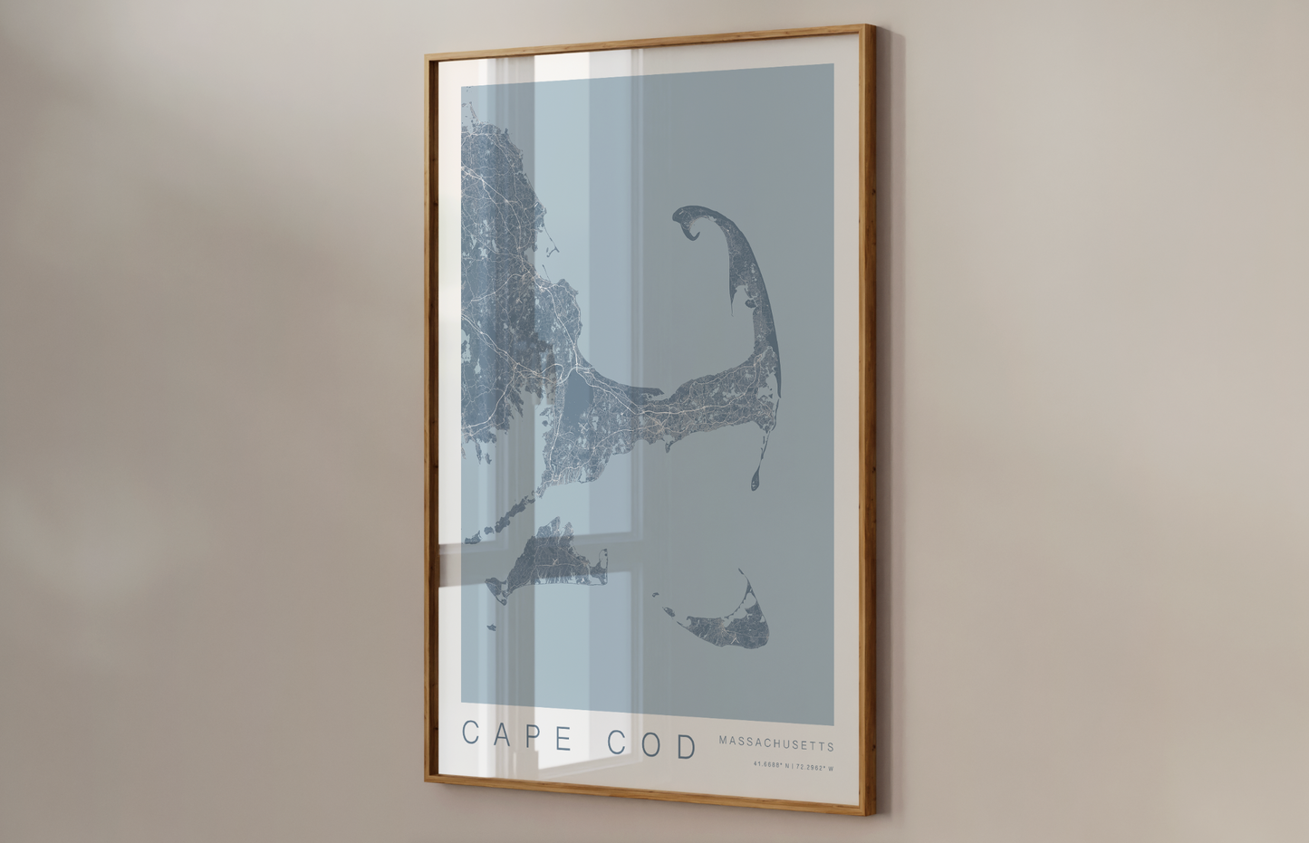 Cape Cod Map Print - Purple