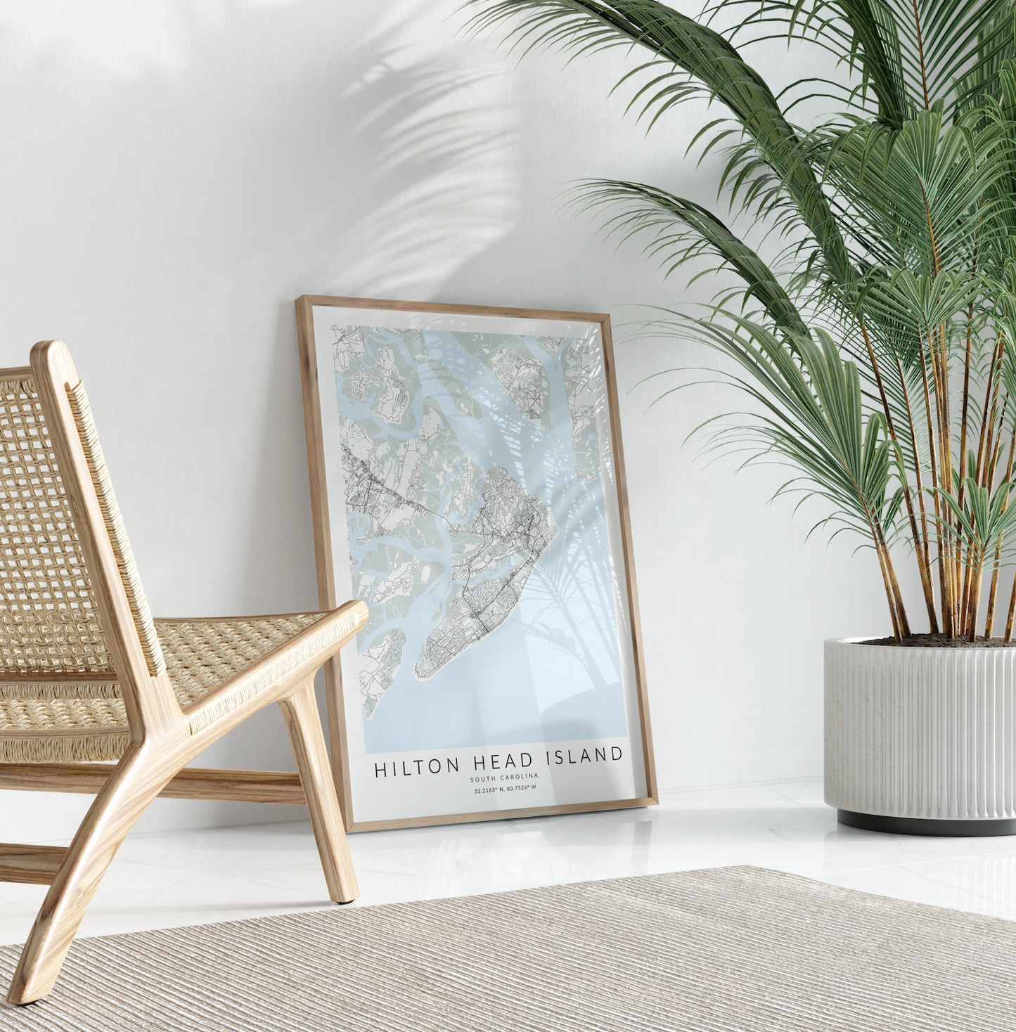 Hilton Head Island Map Print