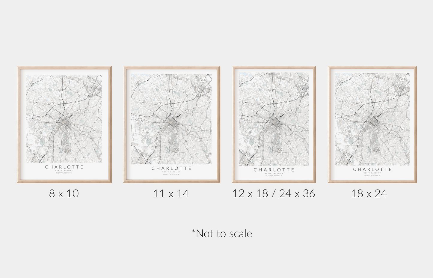 Charlotte Map Print