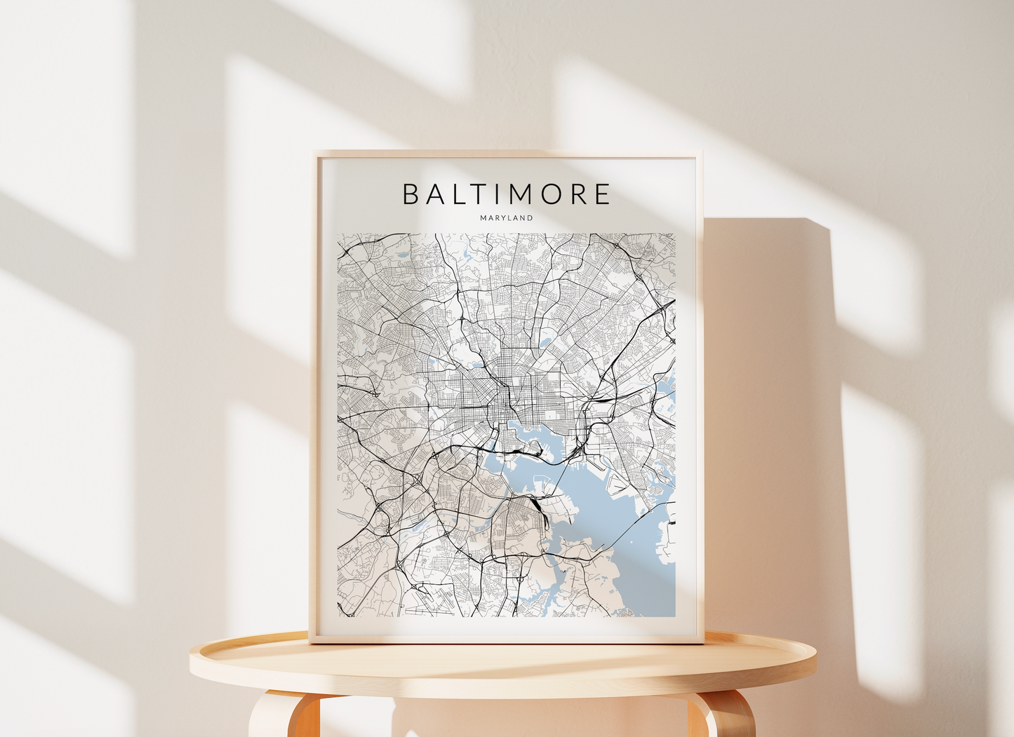Baltimore Map Print