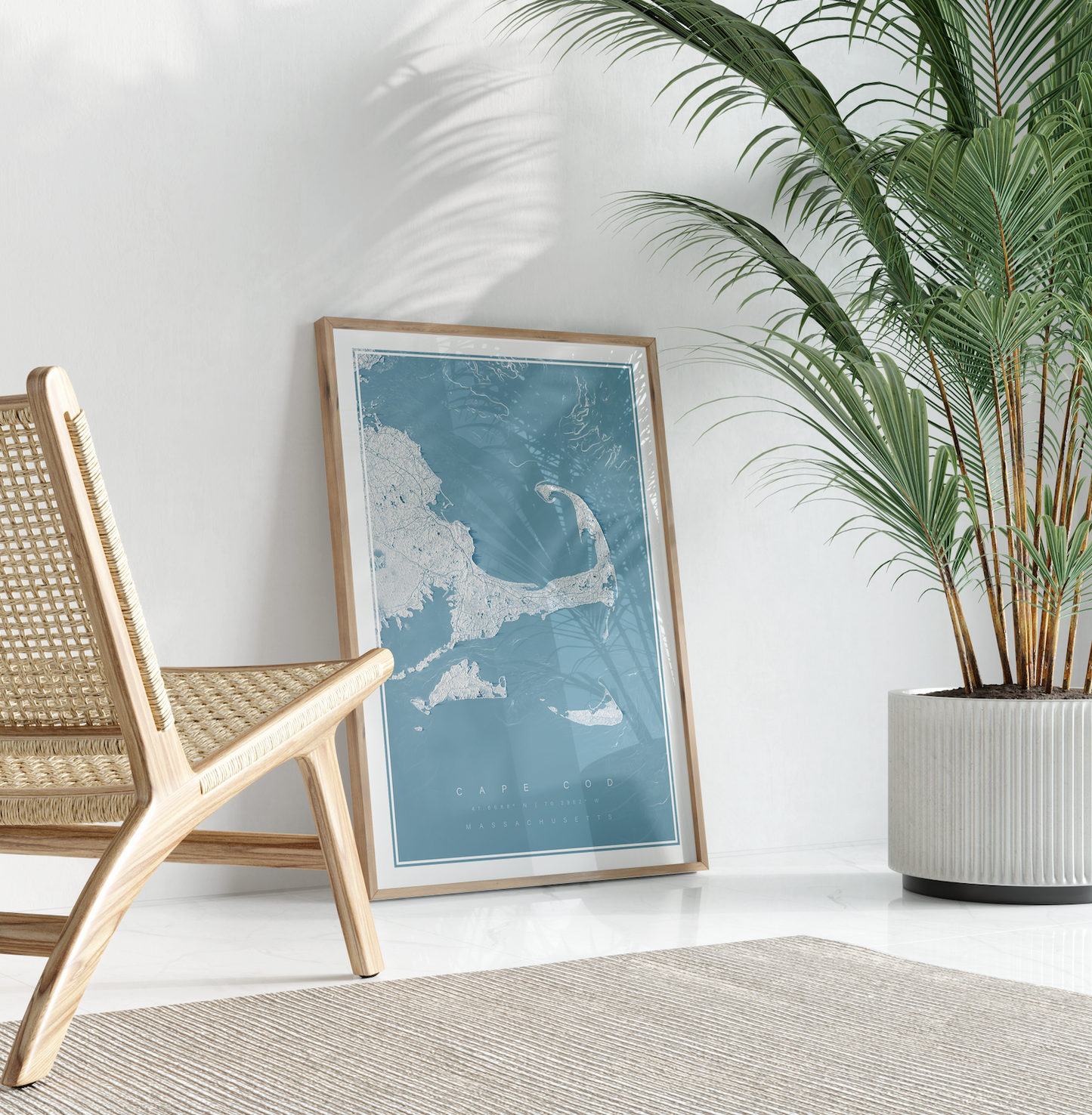 Cape Cod Topographic Map Print