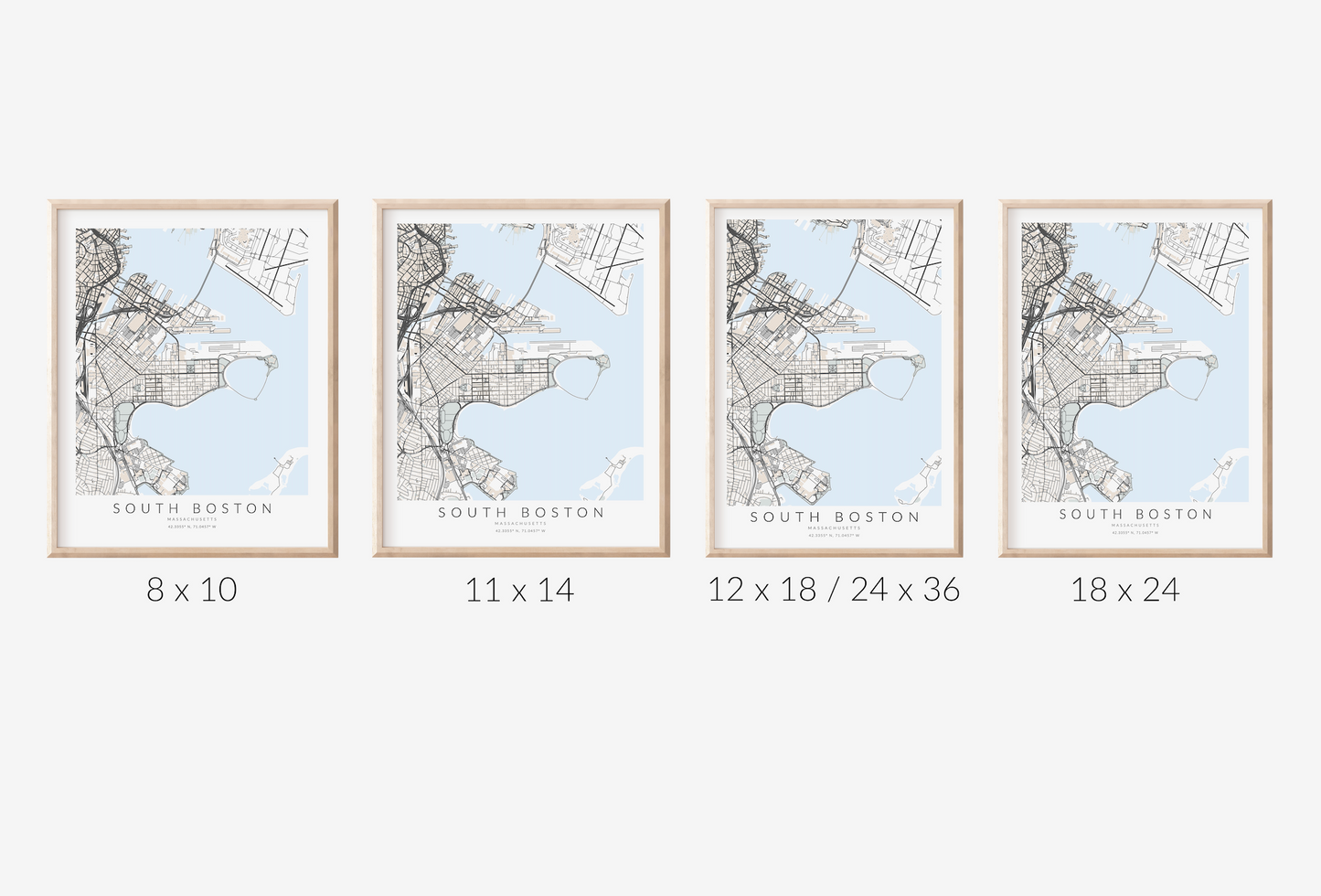 South Boston Map Print