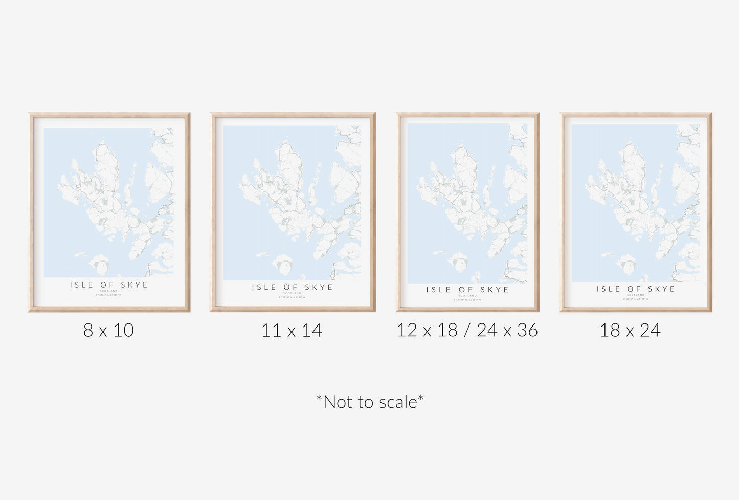 Isle of Skye Map Print
