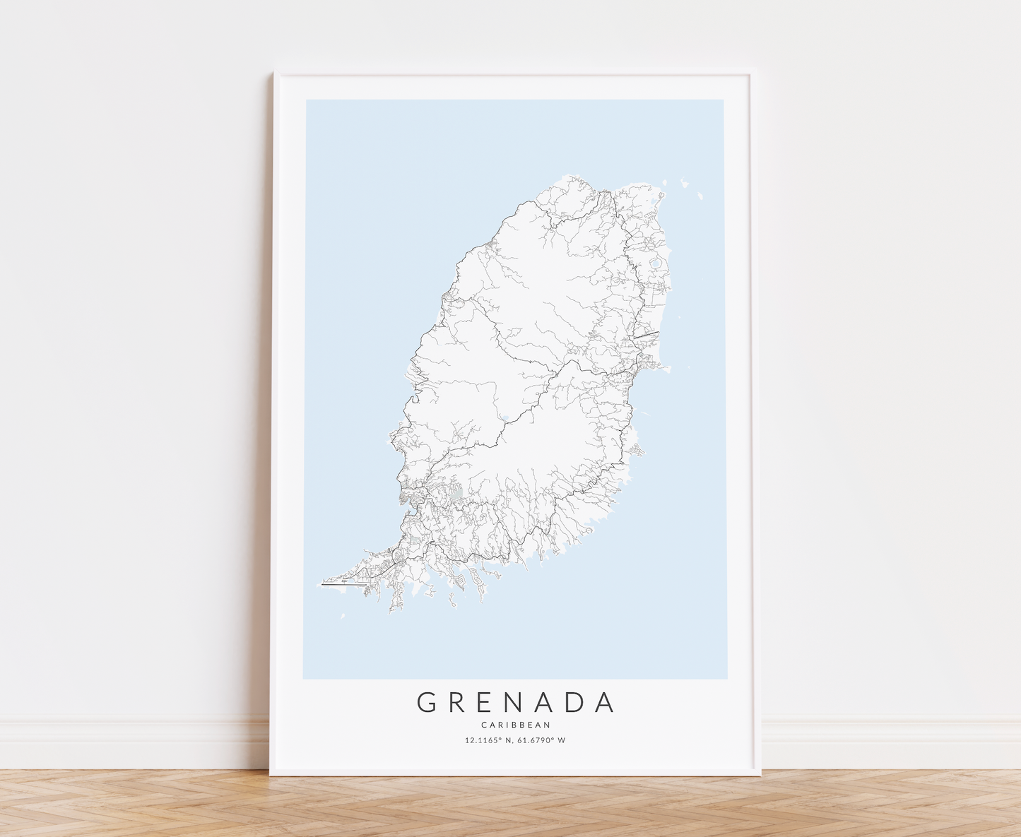 Grenada Map Print