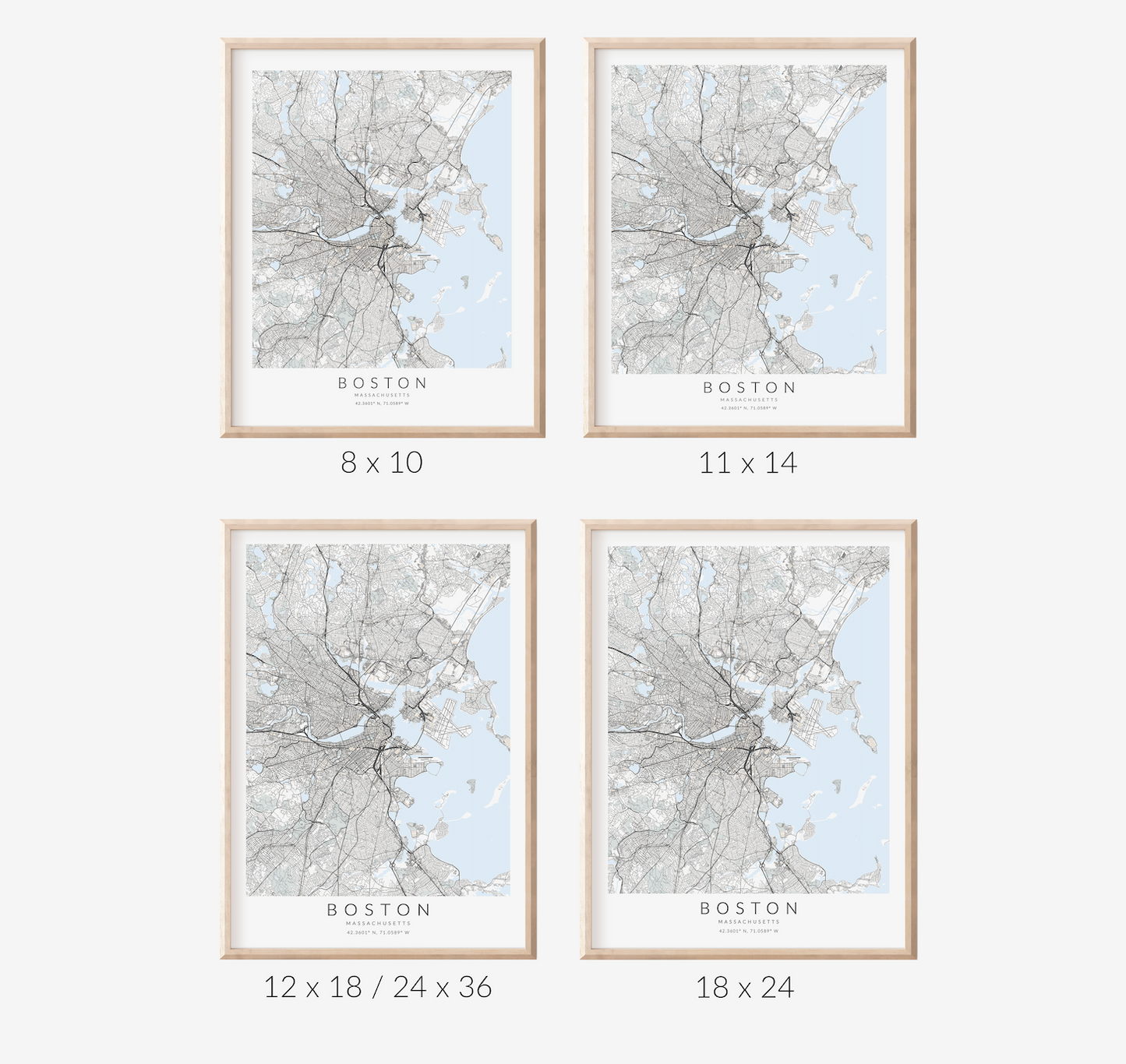Boston Map Print