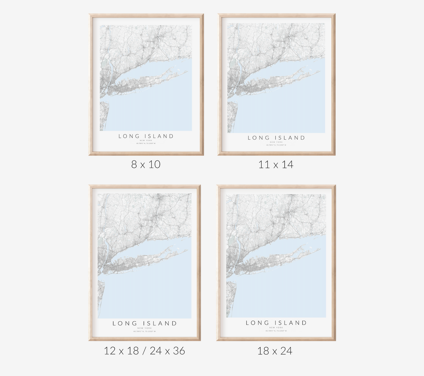 Long Island New York Map Print