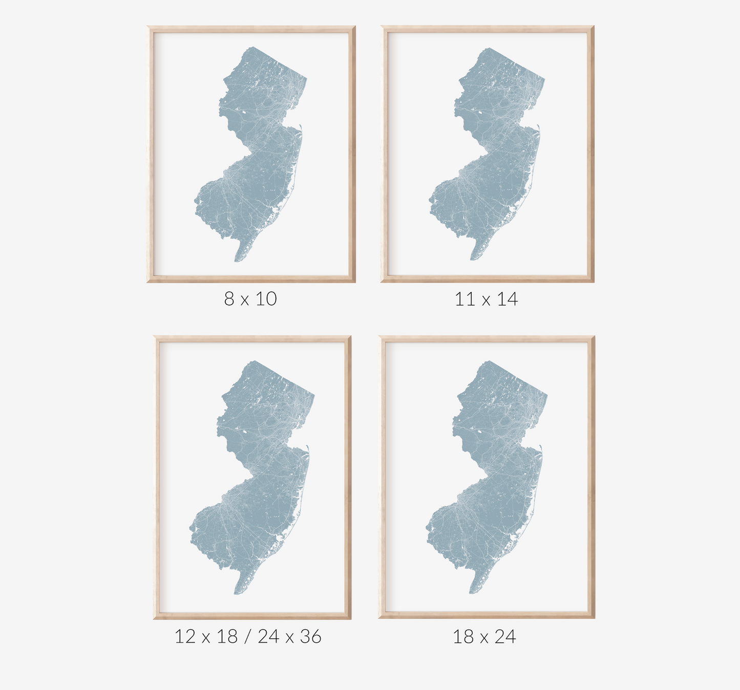 New Jersey Map Print