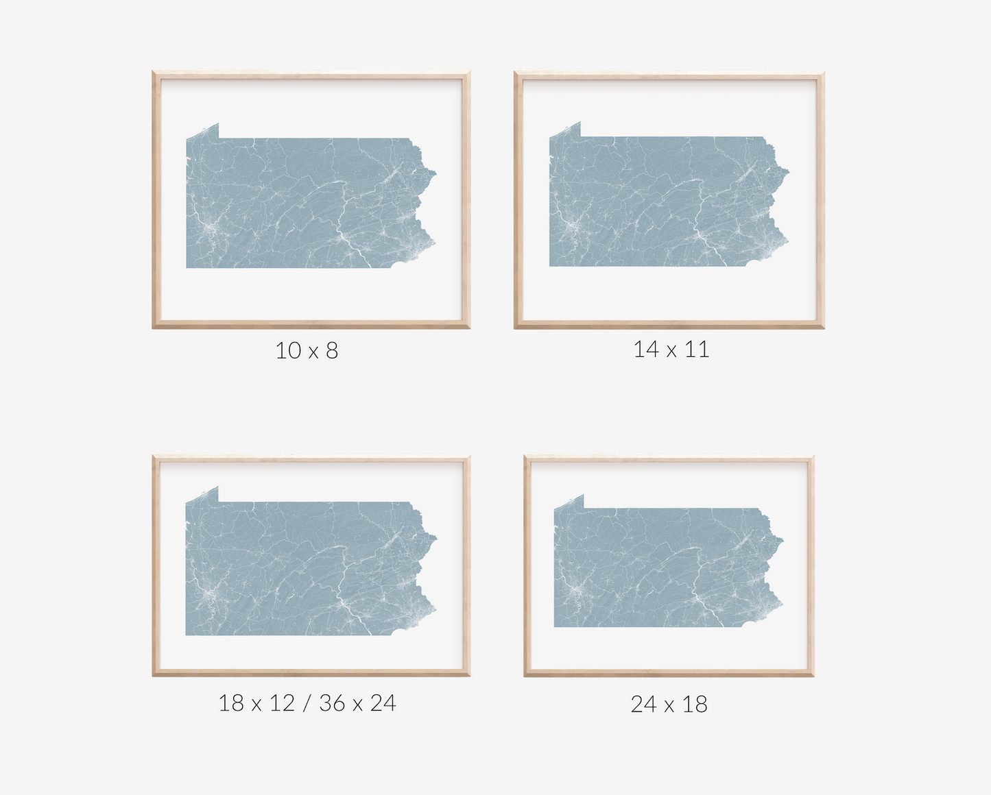 Pennsylvania Map Print