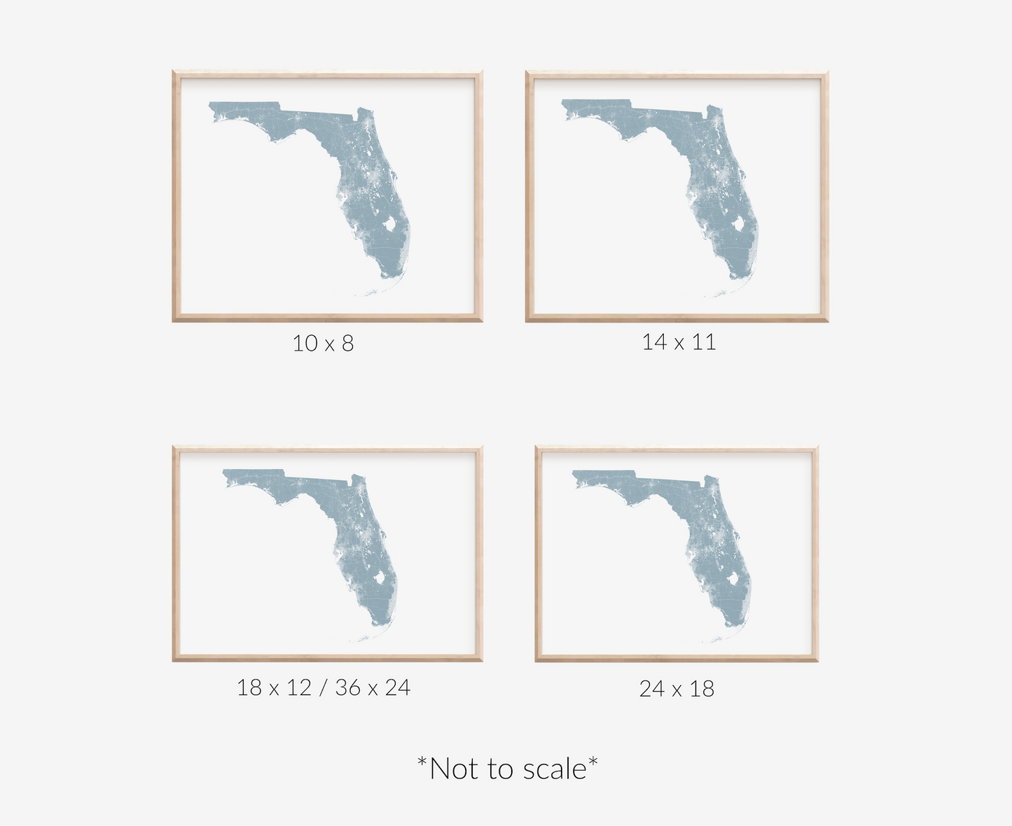 Florida Map Print
