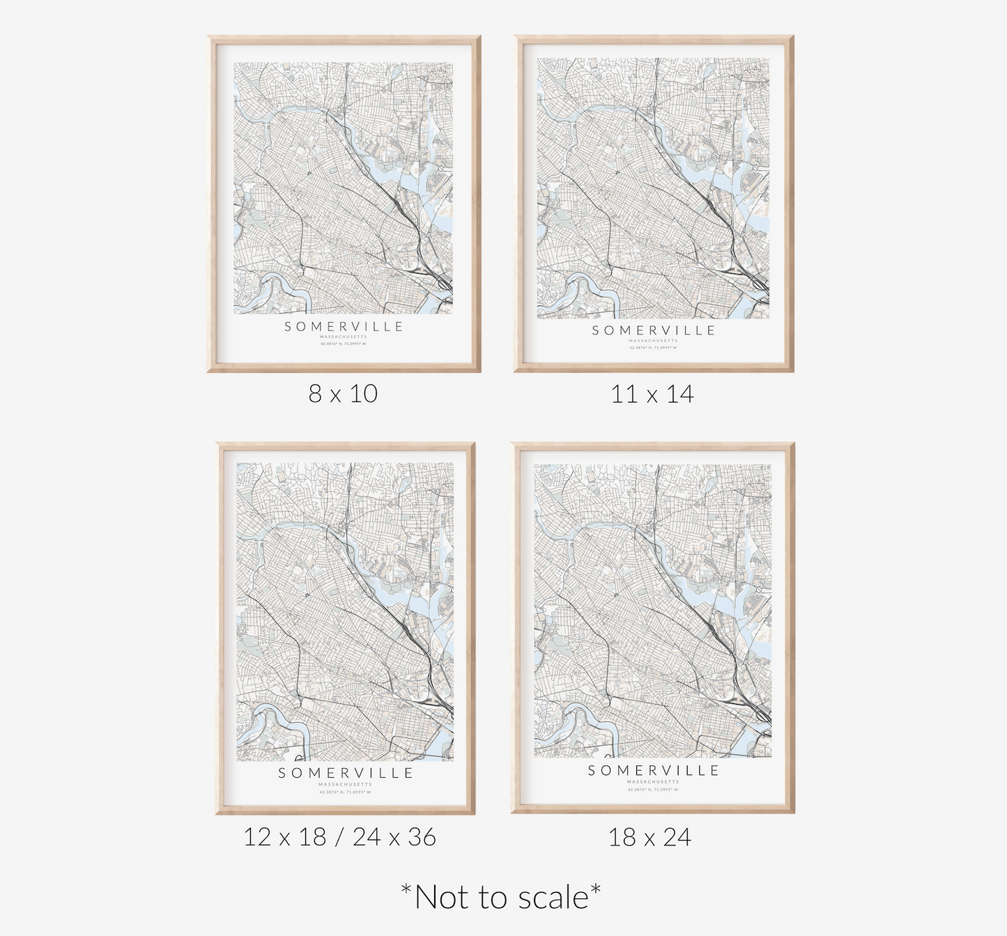 Somerville Map Print
