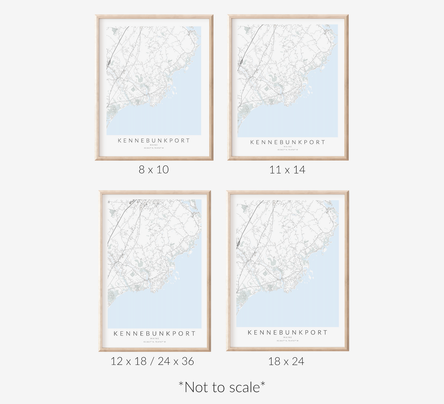 Kennebunkport Map Print