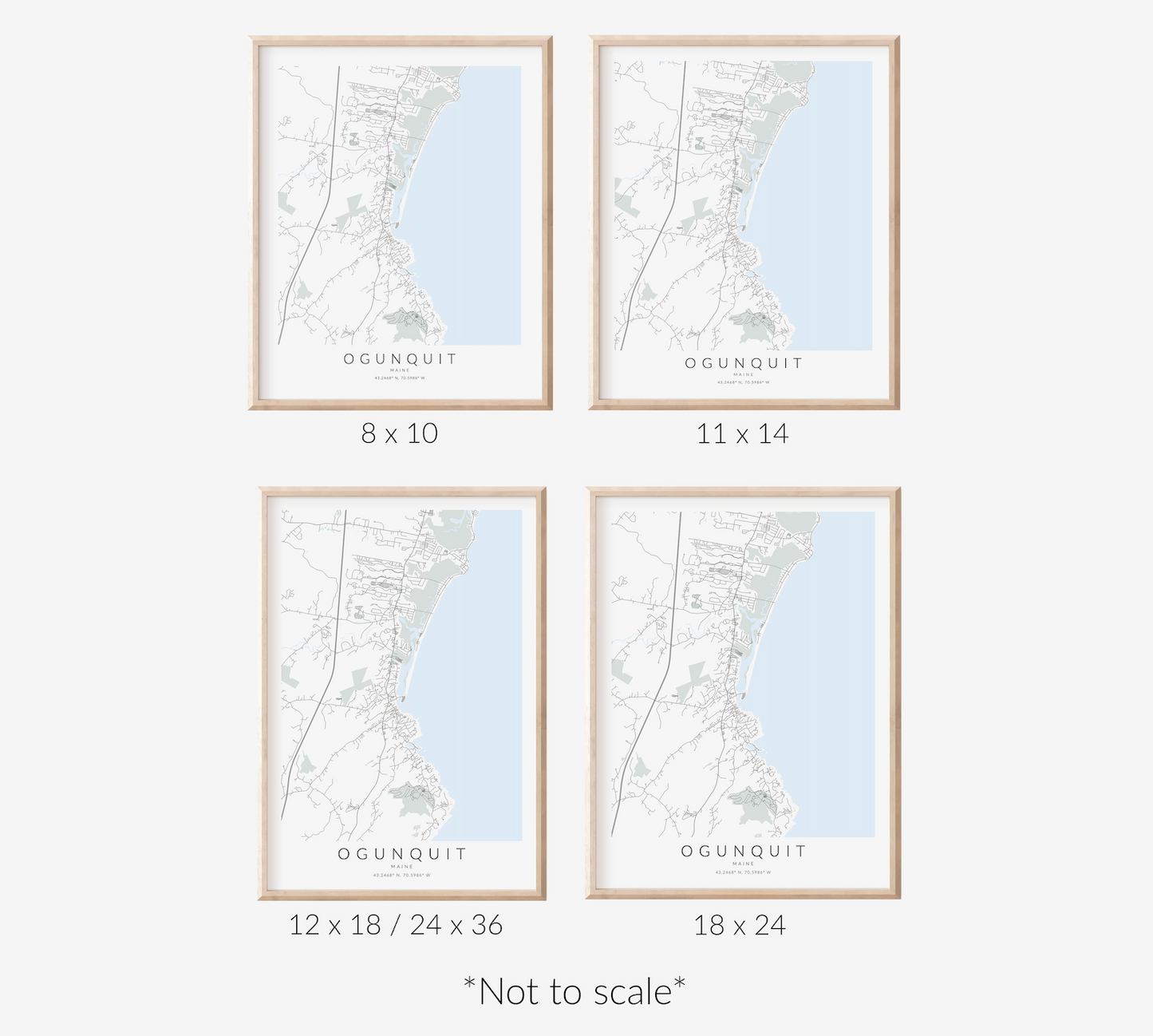 Ogunquit Map Print