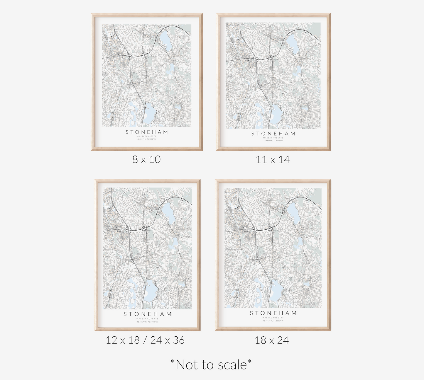 Stoneham Map Print