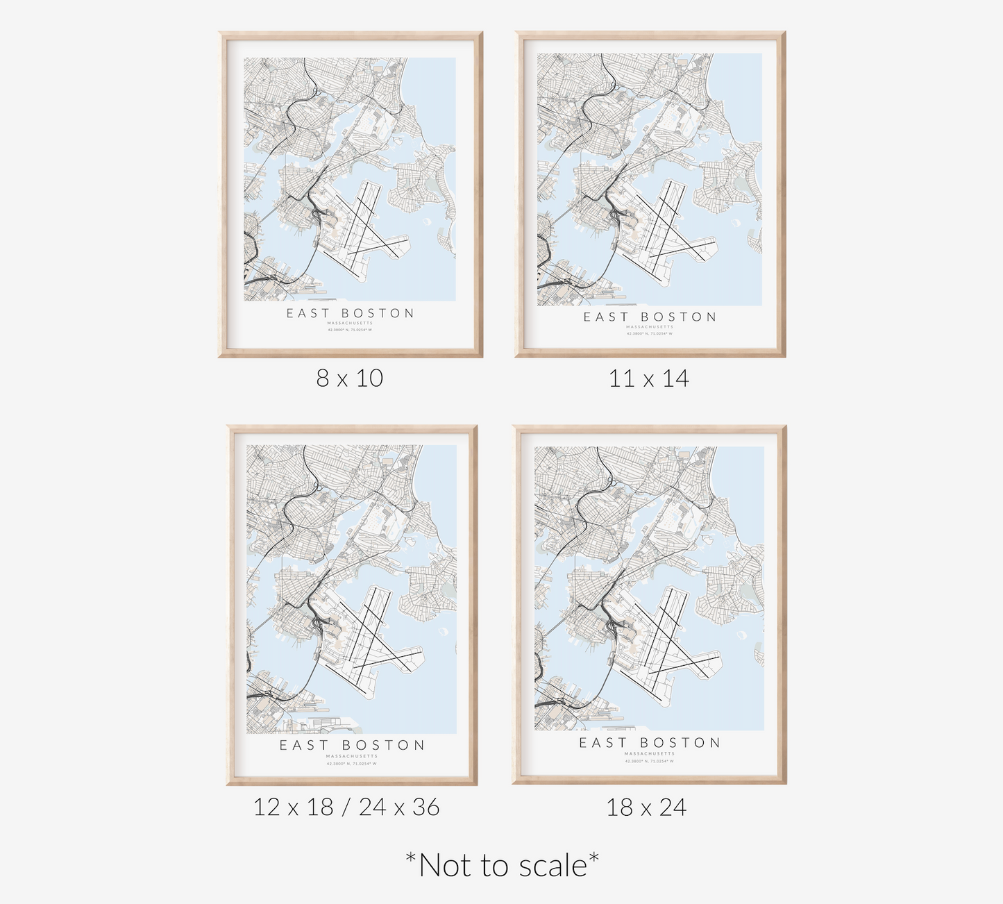 East Boston Map Print