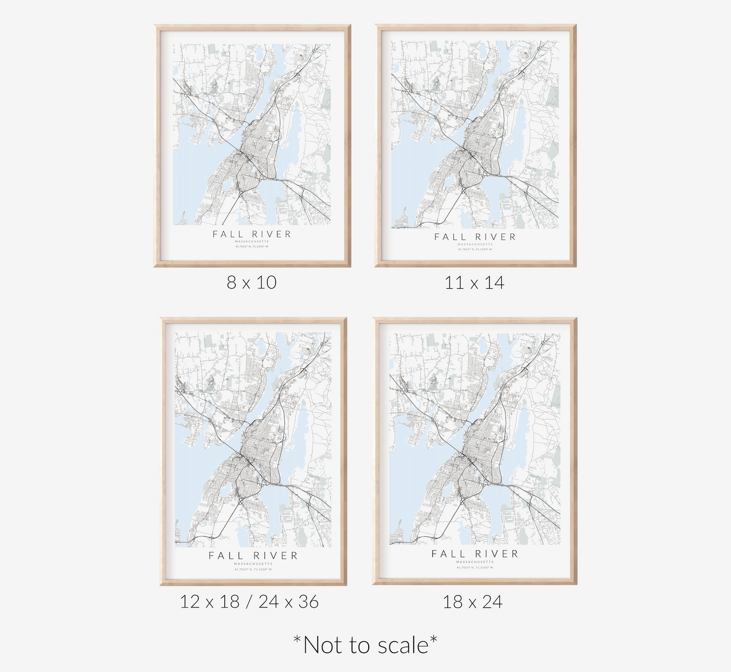 Fall River Map Print