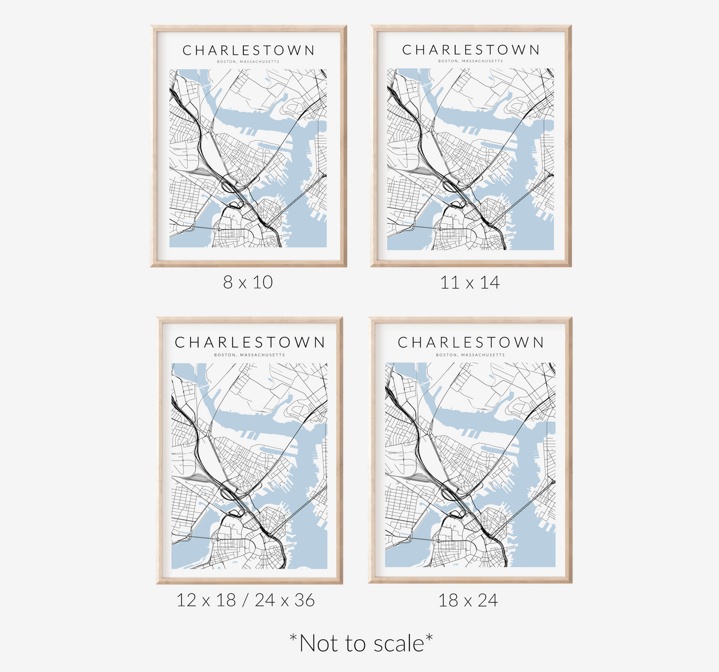Charlestown Map Print