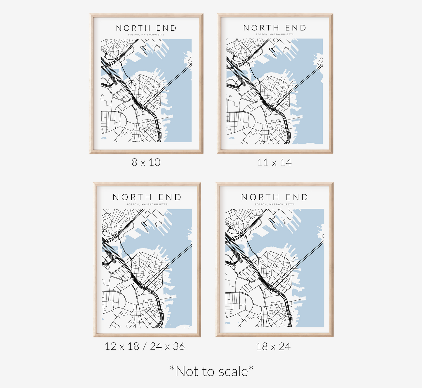 North End Map Print