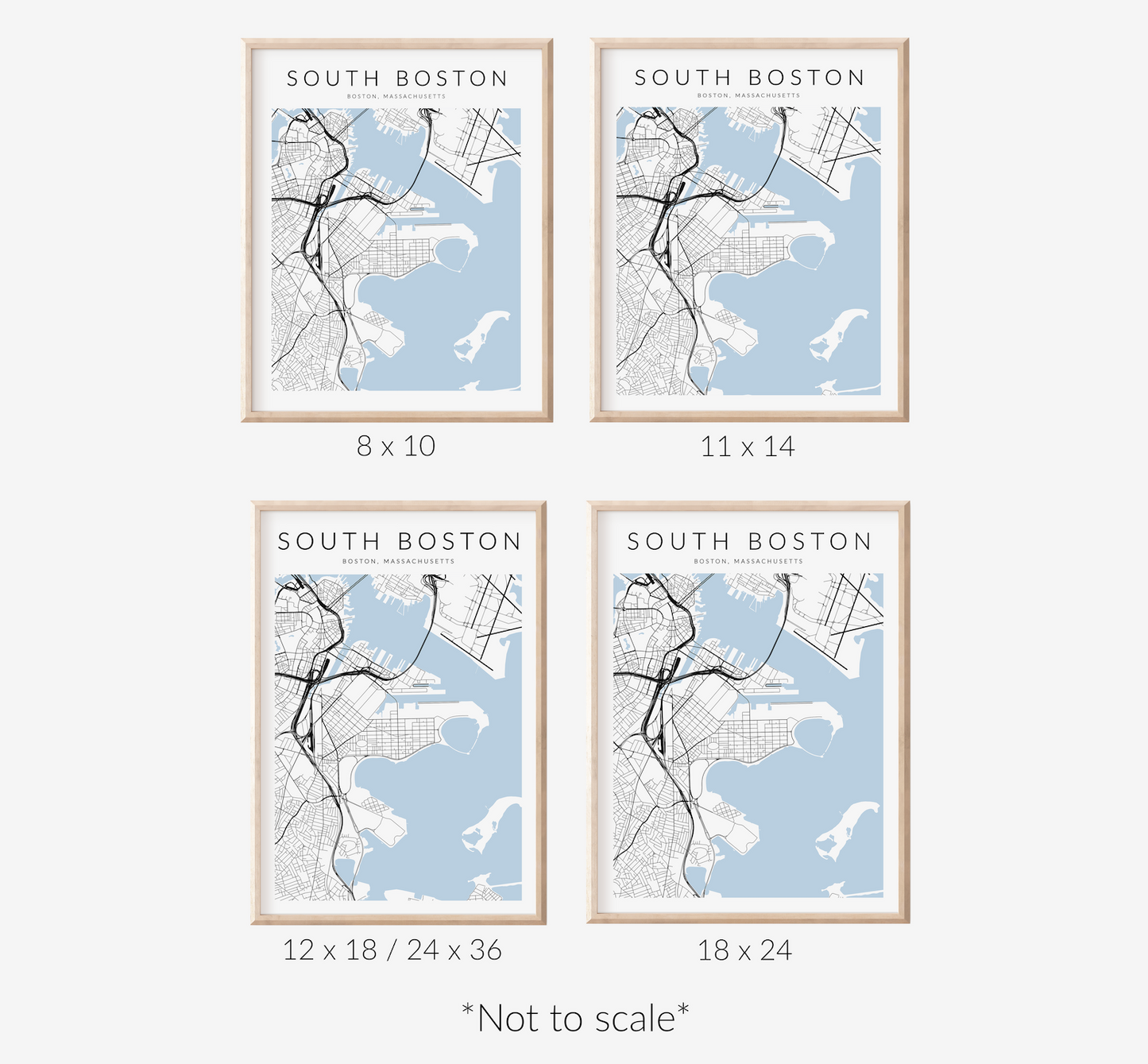 South Boston Map Print