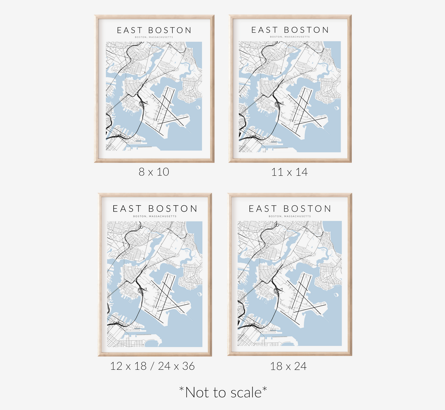 East Boston Map Print