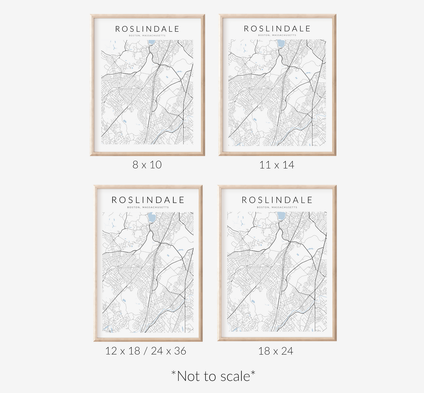 Roslindale Map Print