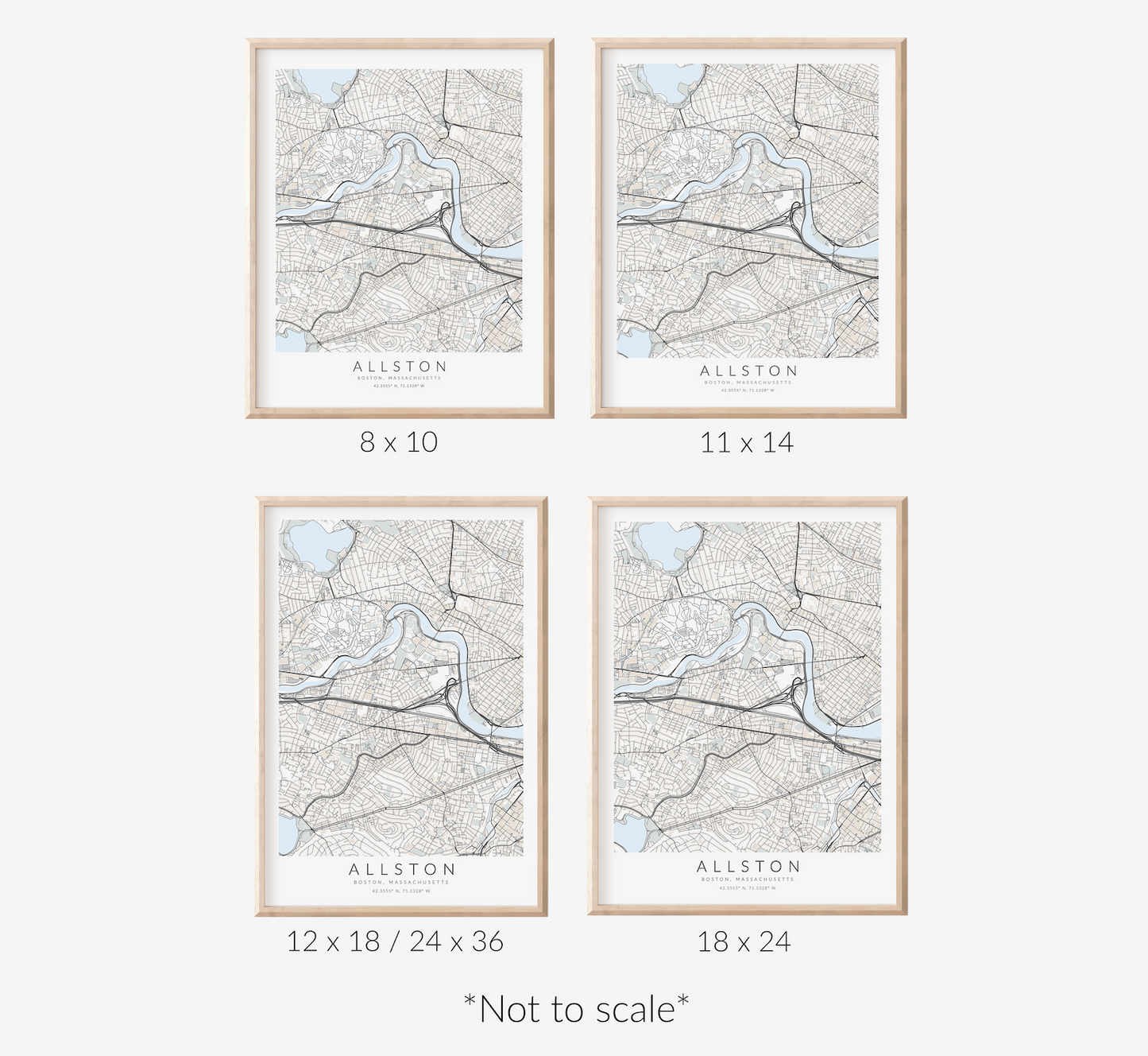 Allston Map Print