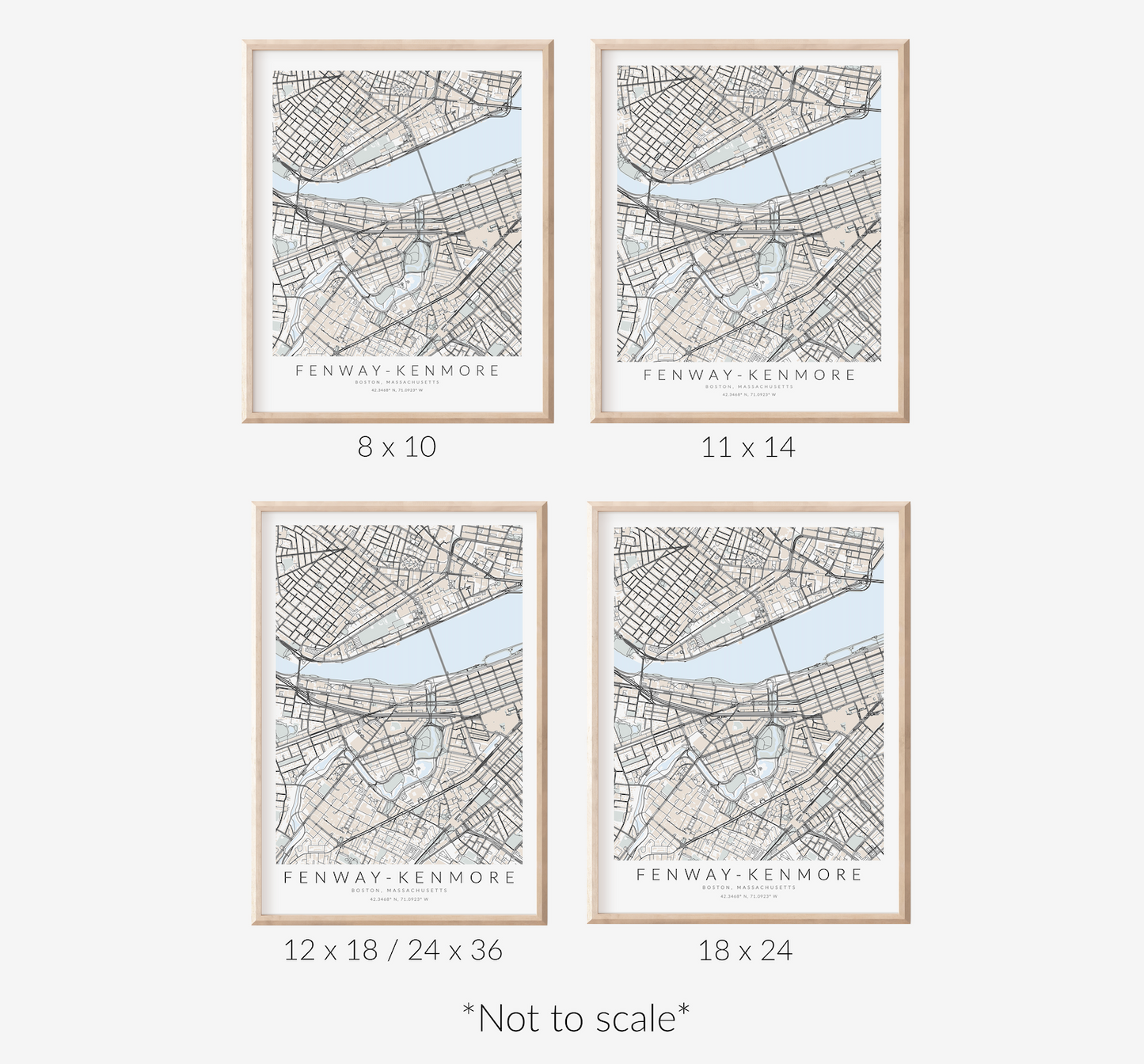 Fenway-Kenmore Map Print