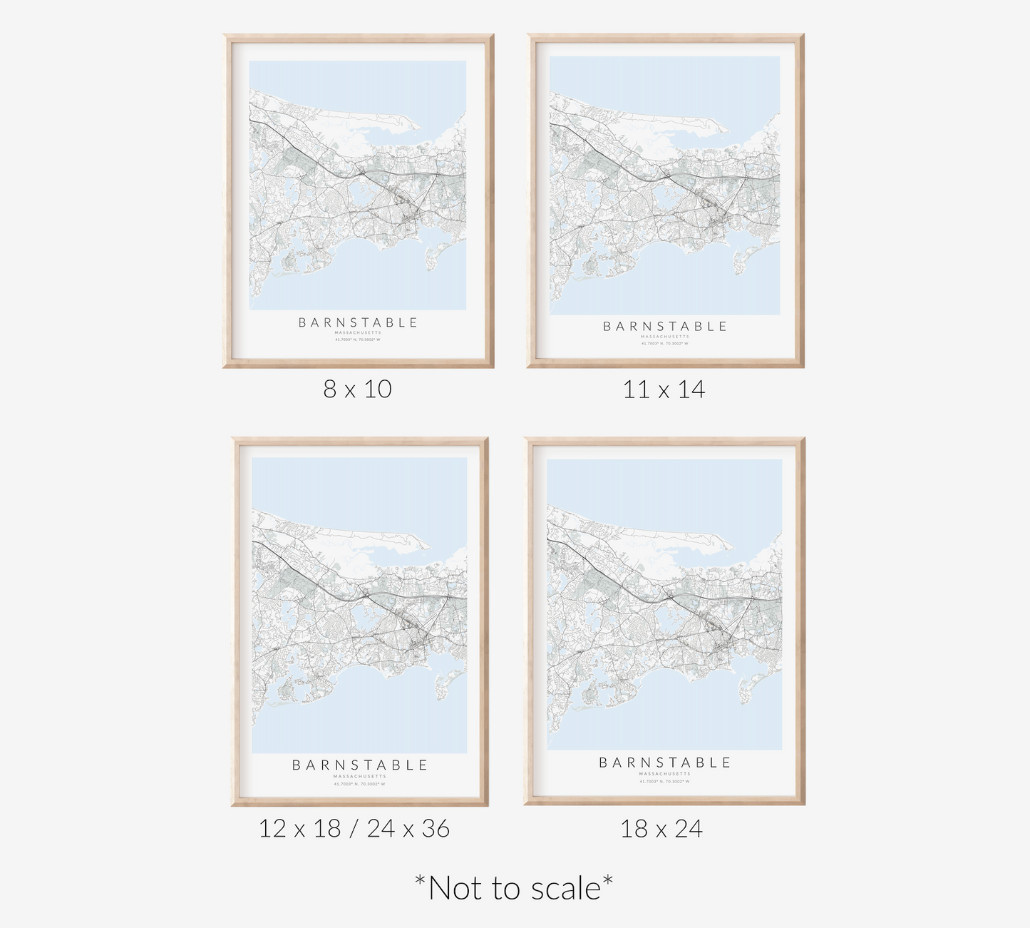 Barnstable Map Print