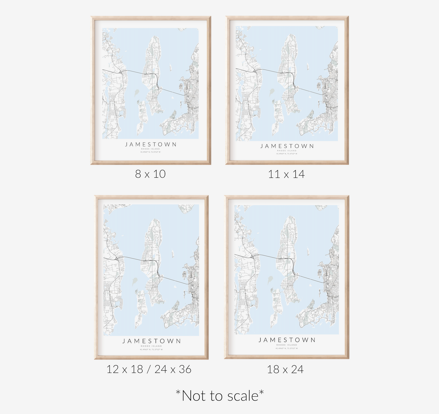 Jamestown Map Print
