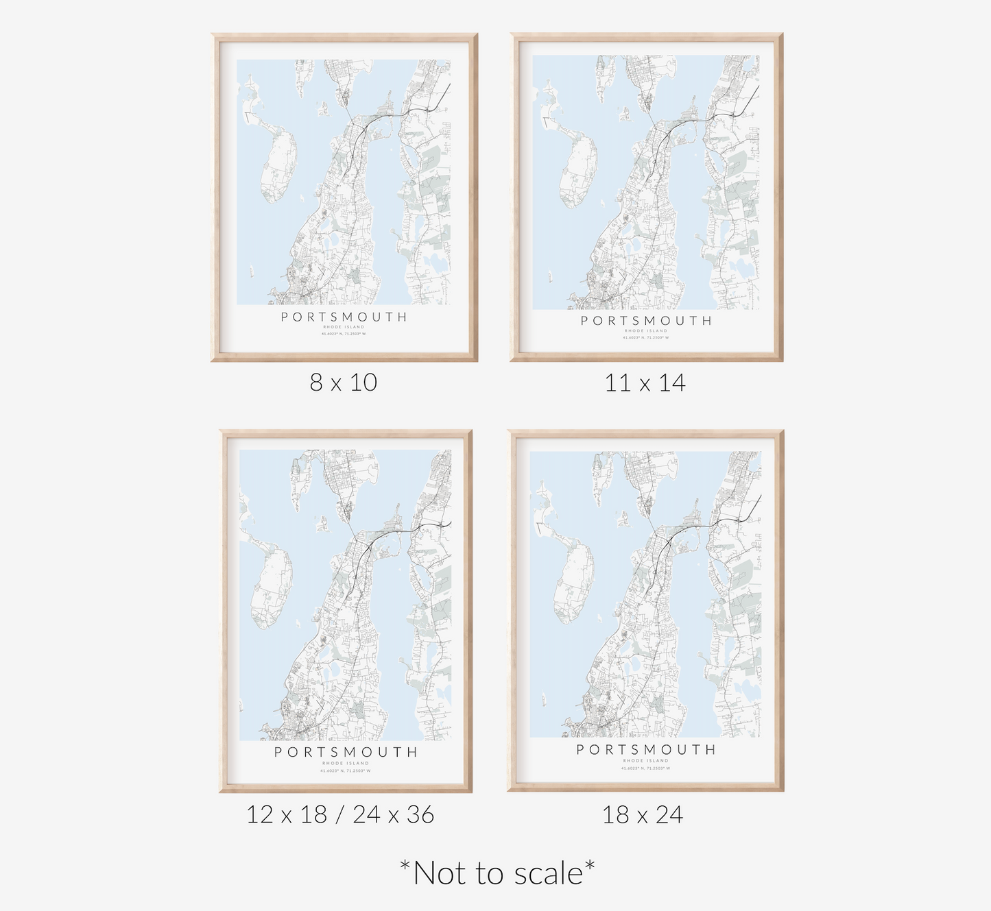 Portsmouth Map Print