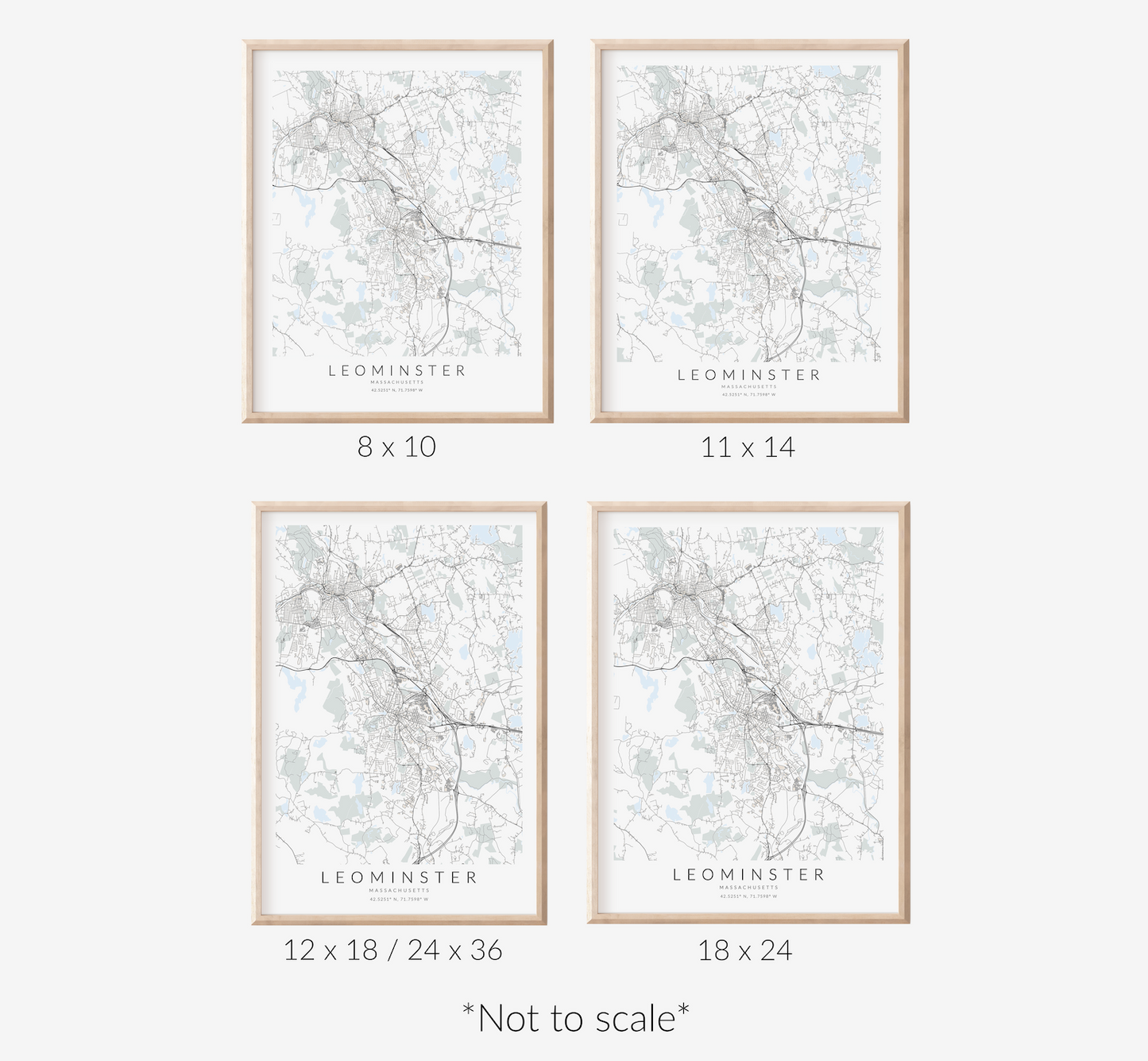 Leominster Map Print