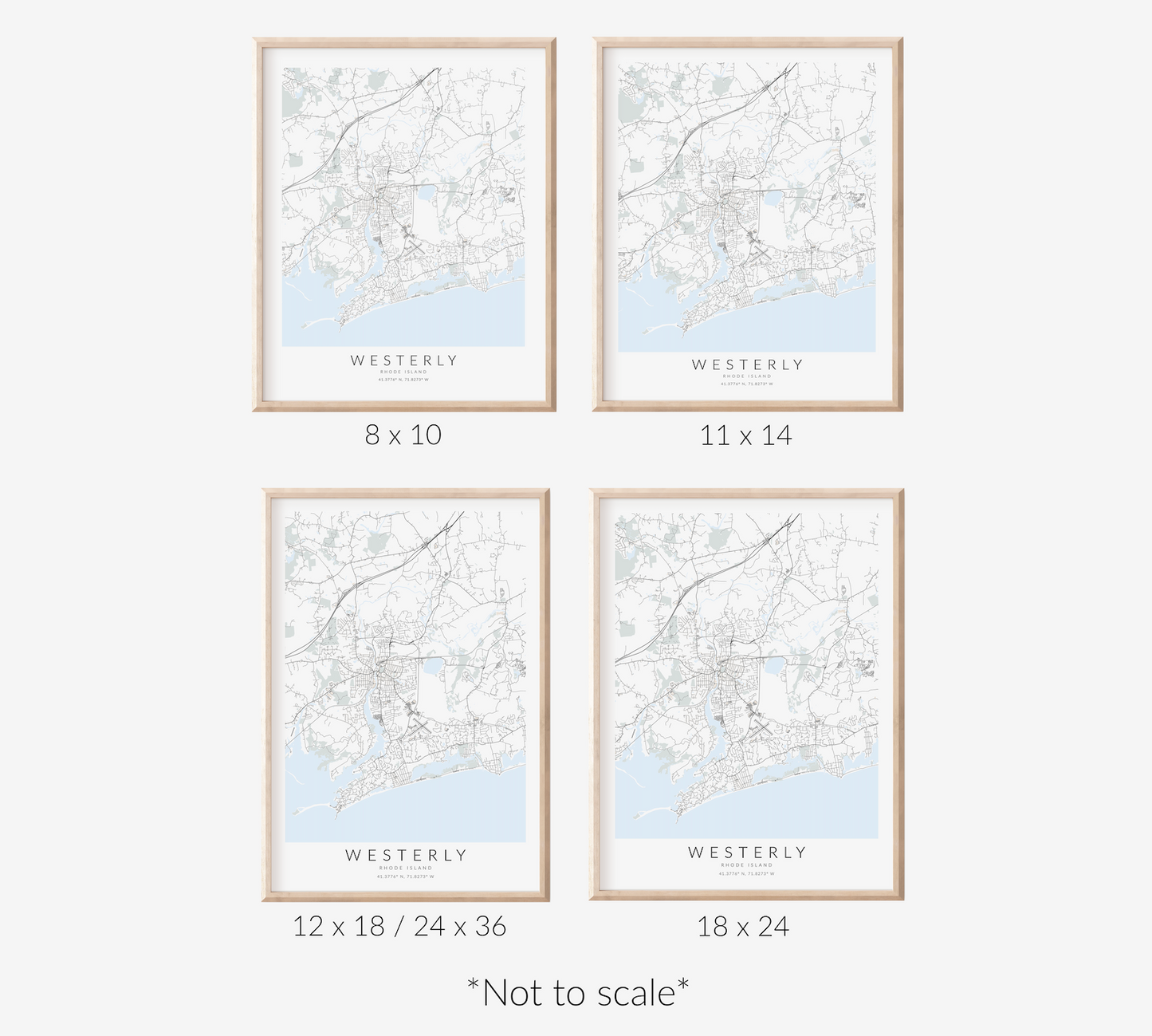 Westerly Map Print