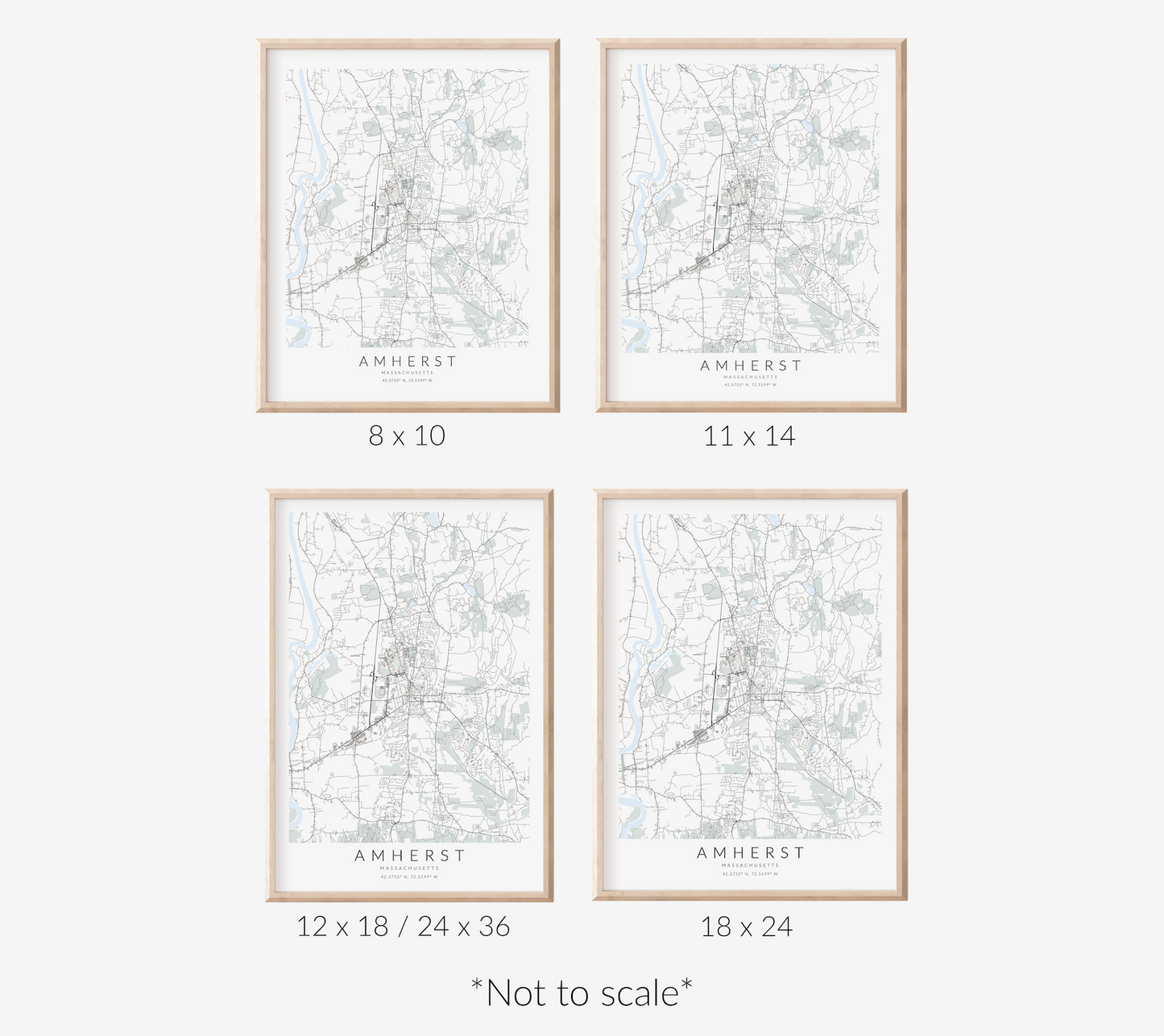 Amherst Map Print