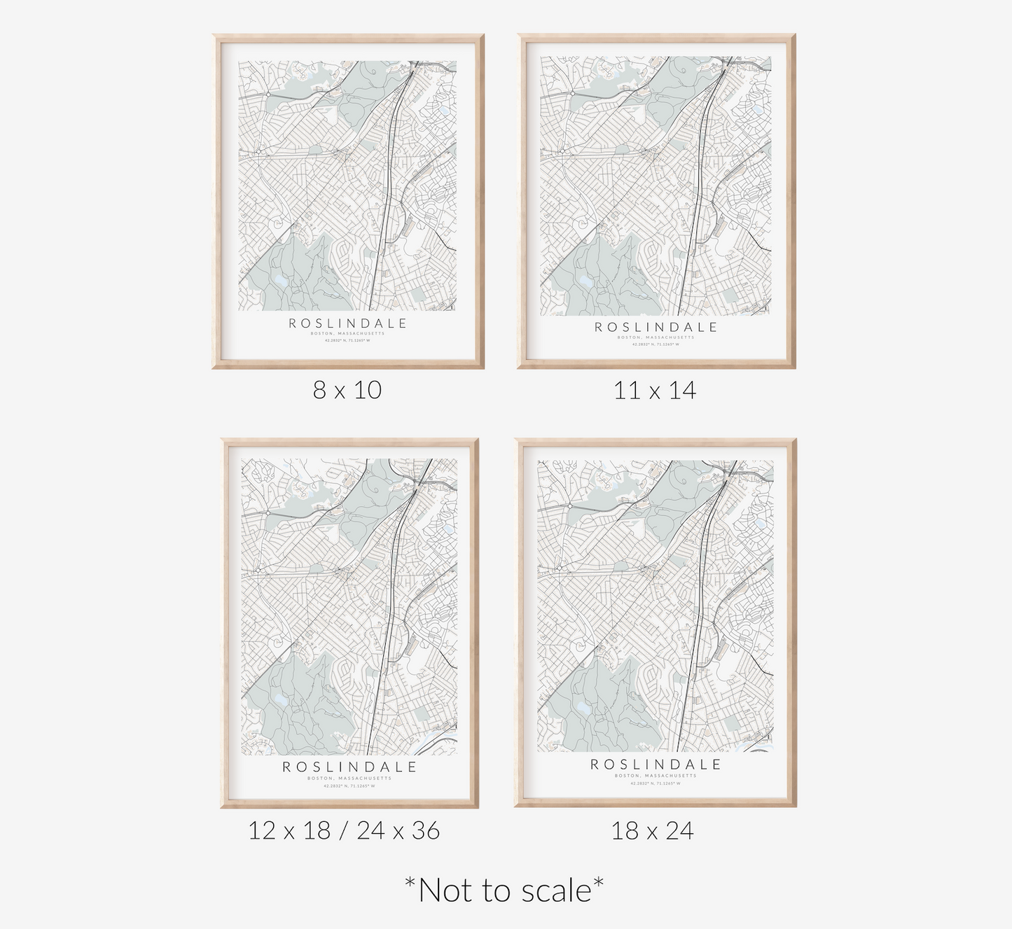 Roslindale Map Print