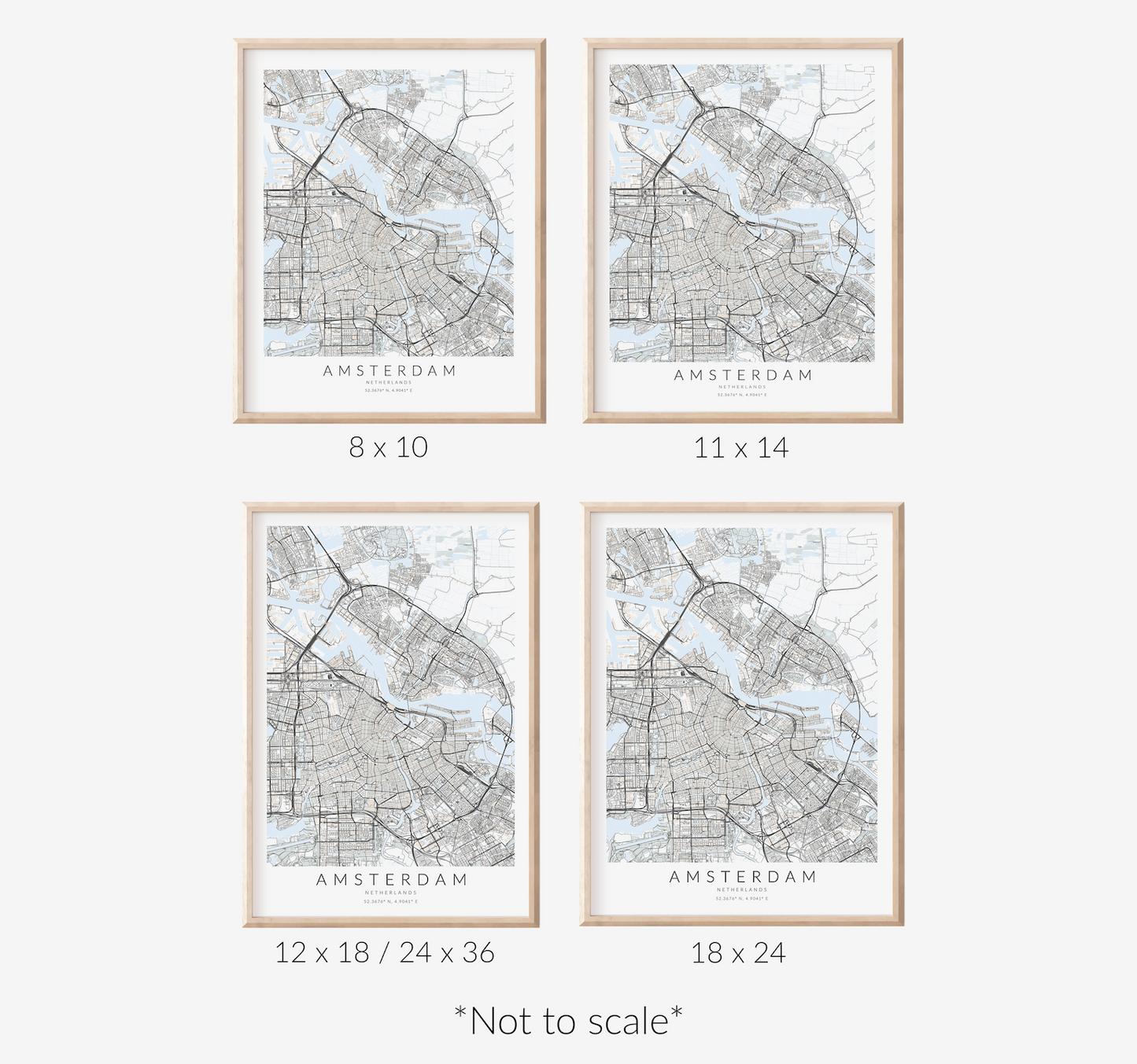 Amsterdam Map Print