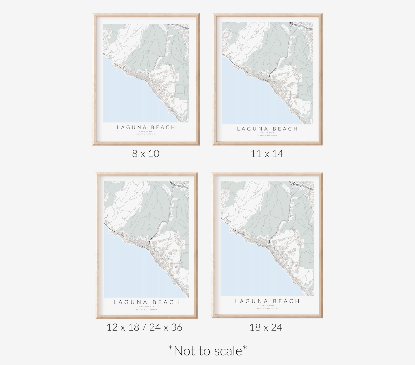Laguna Beach Map Print