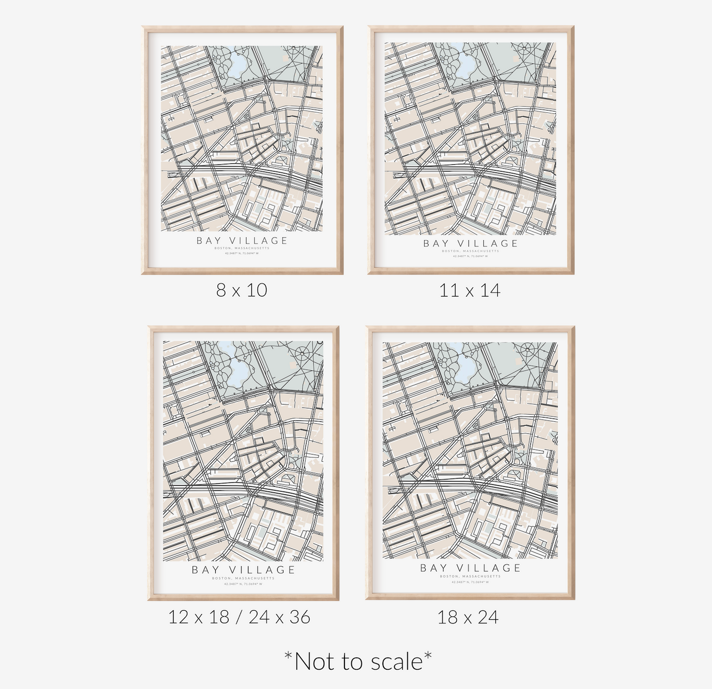 Bay Village Map Print