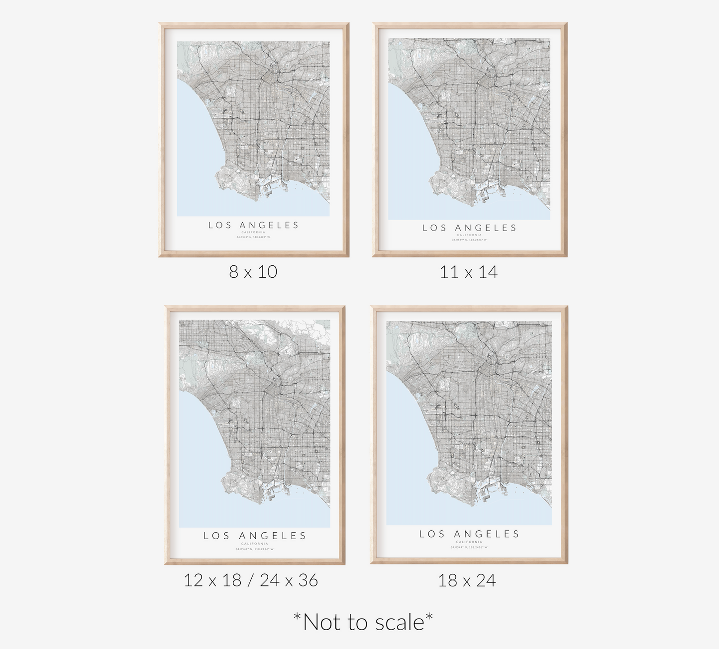Los Angeles Map Print