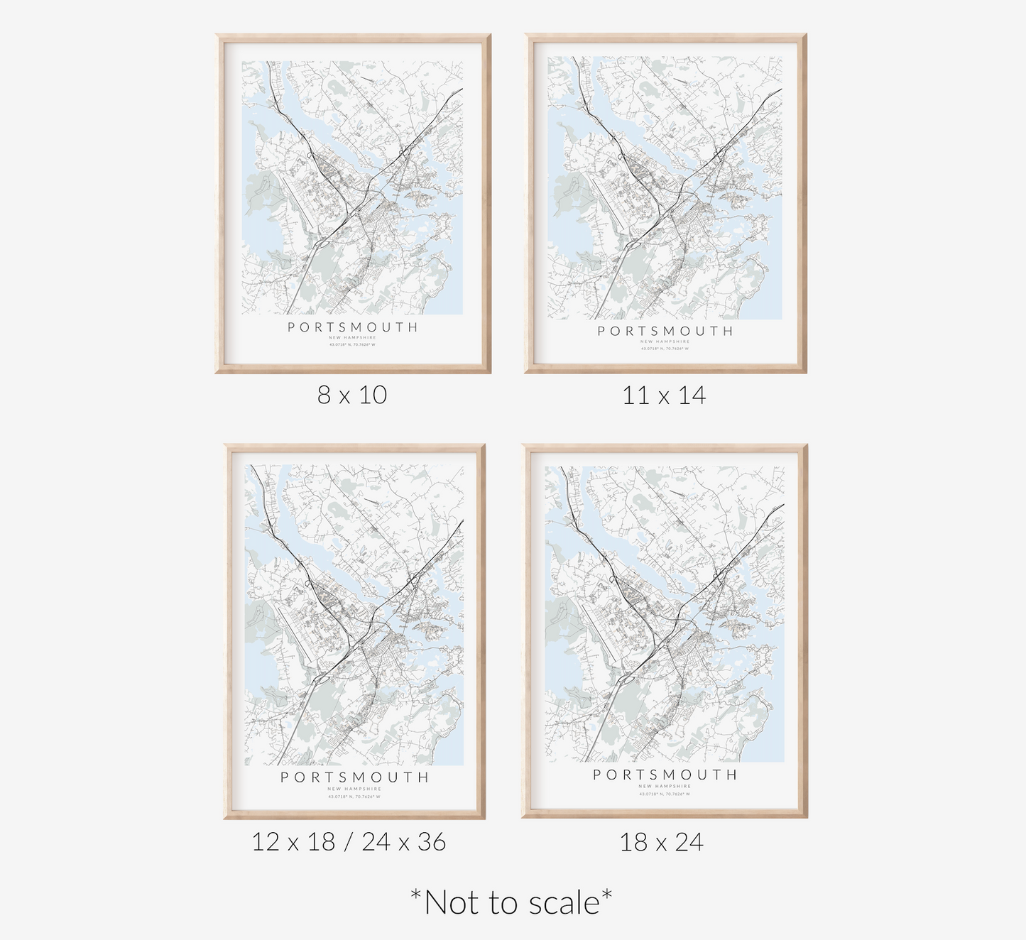 Portsmouth Map Print