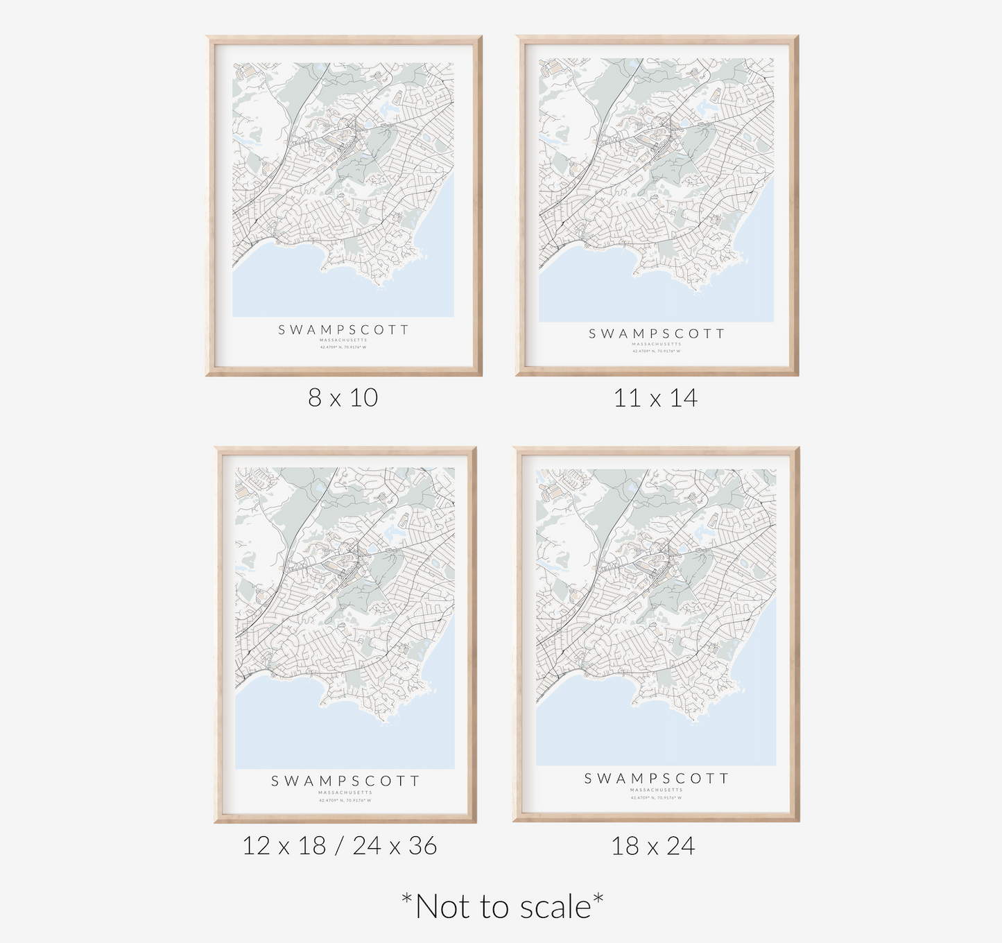 Swampscott Map Print