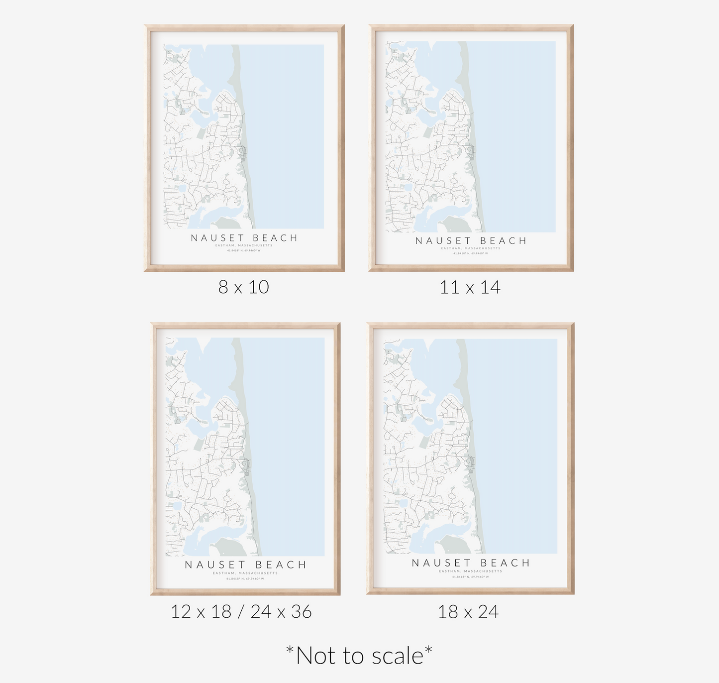 Nauset Beach Map Print