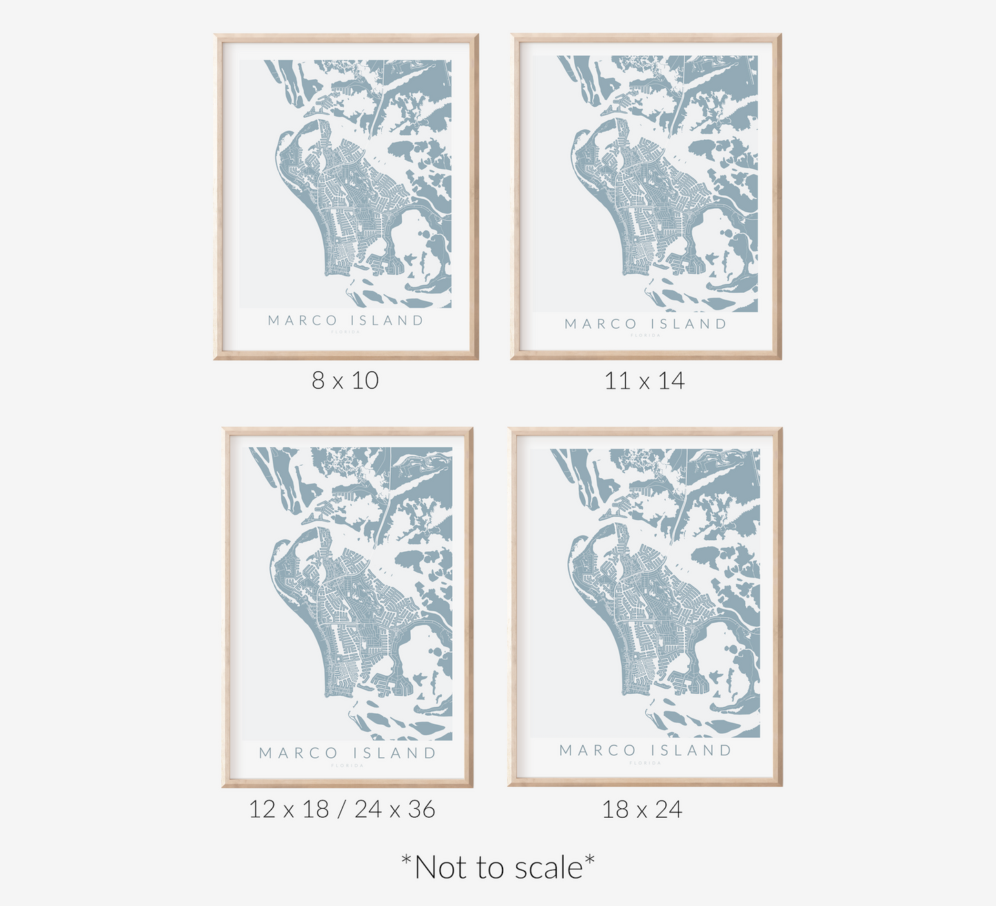 Marco Island Map Print