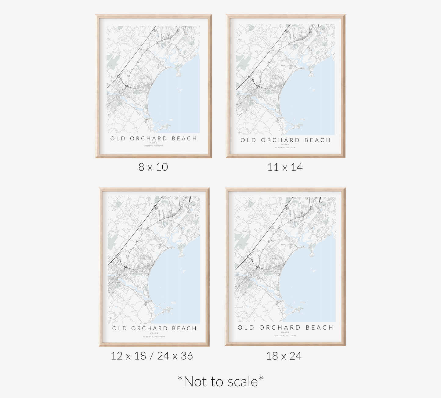 Old Orchard Beach Map Print