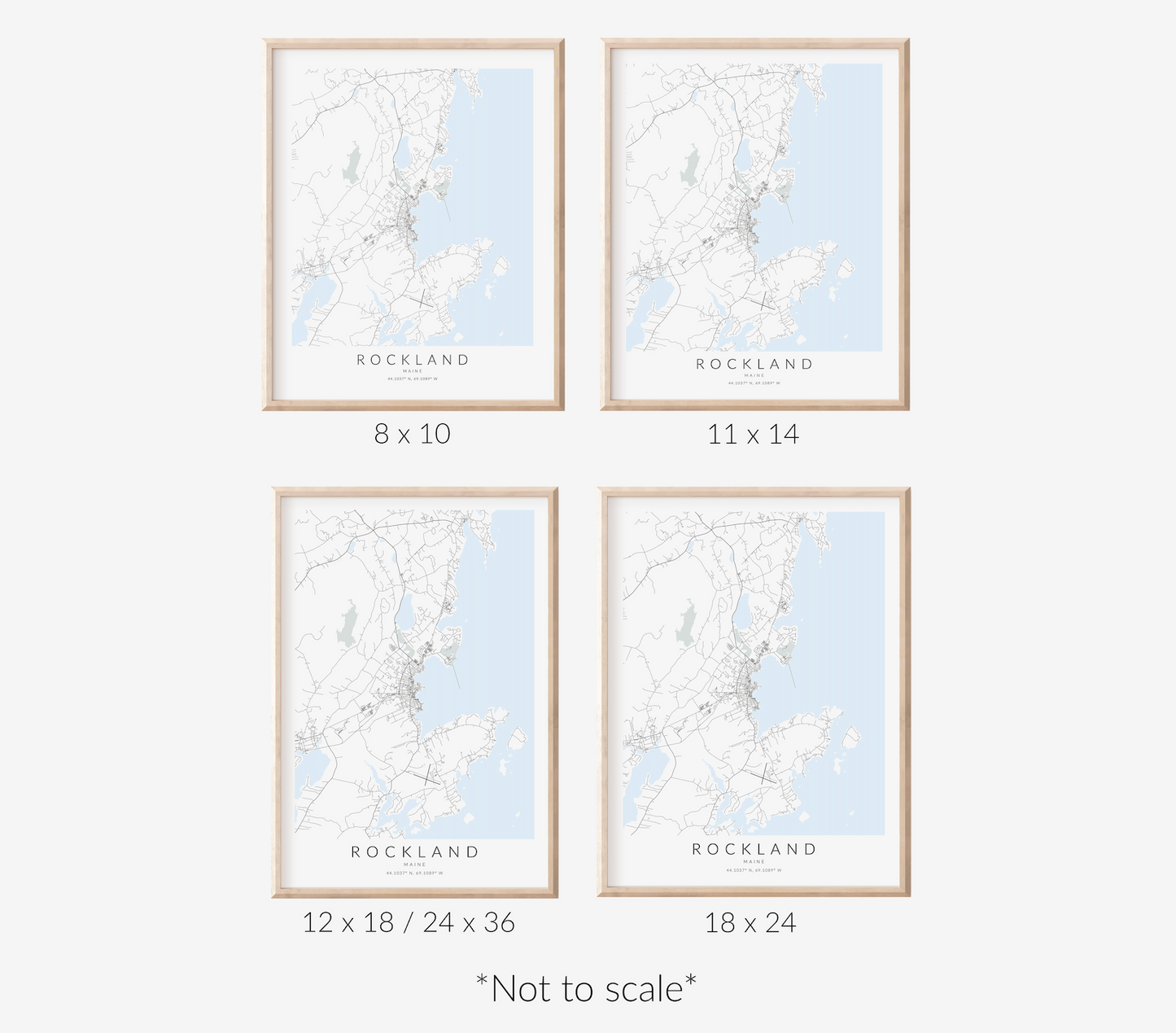 Rockland Map Print