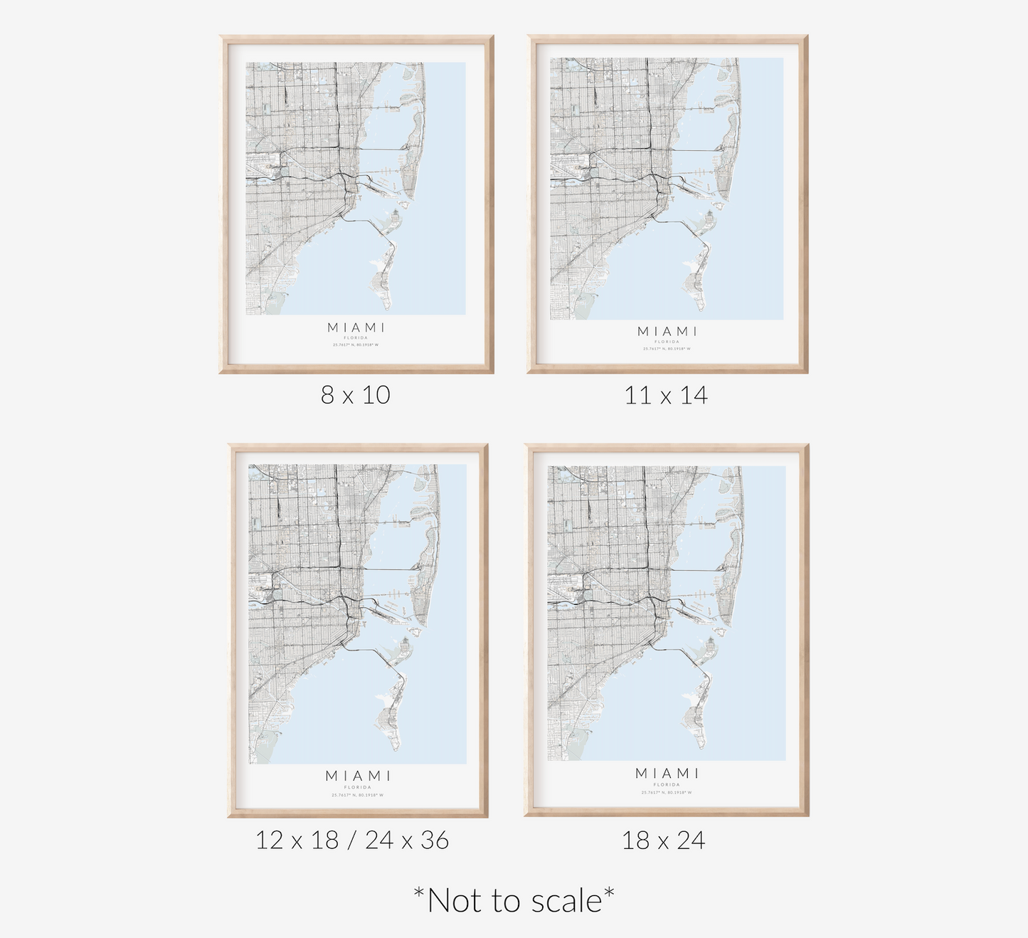 Miami Map Print