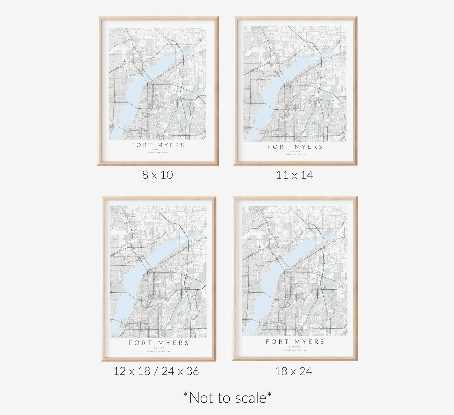 Fort Myers Map Print
