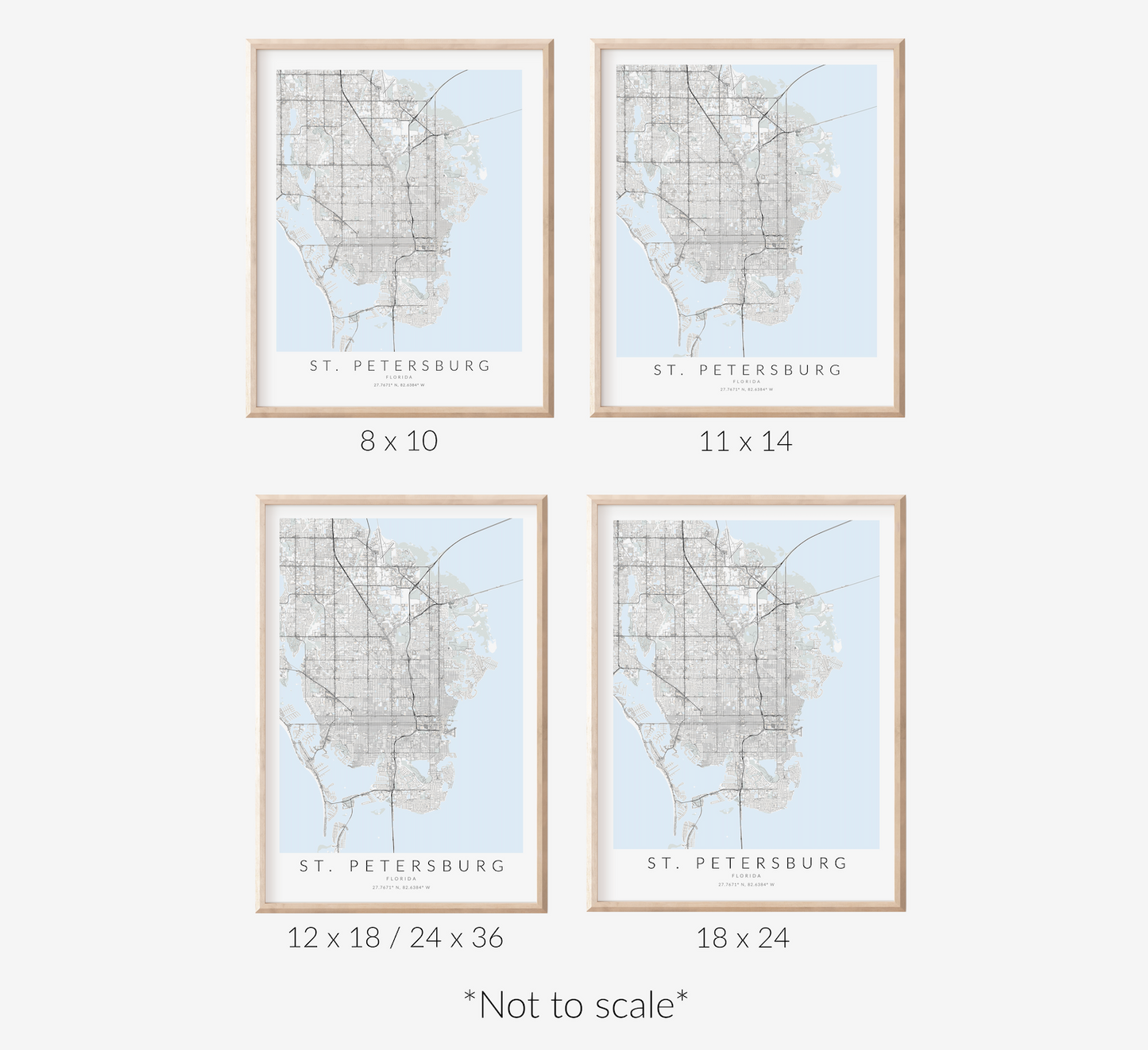 St. Petersburg Map Print