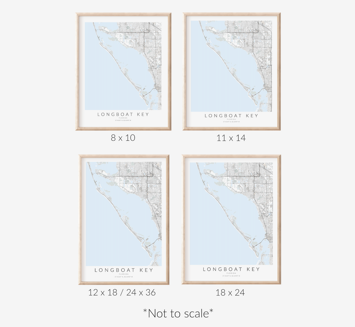 Longboat Key Map Print