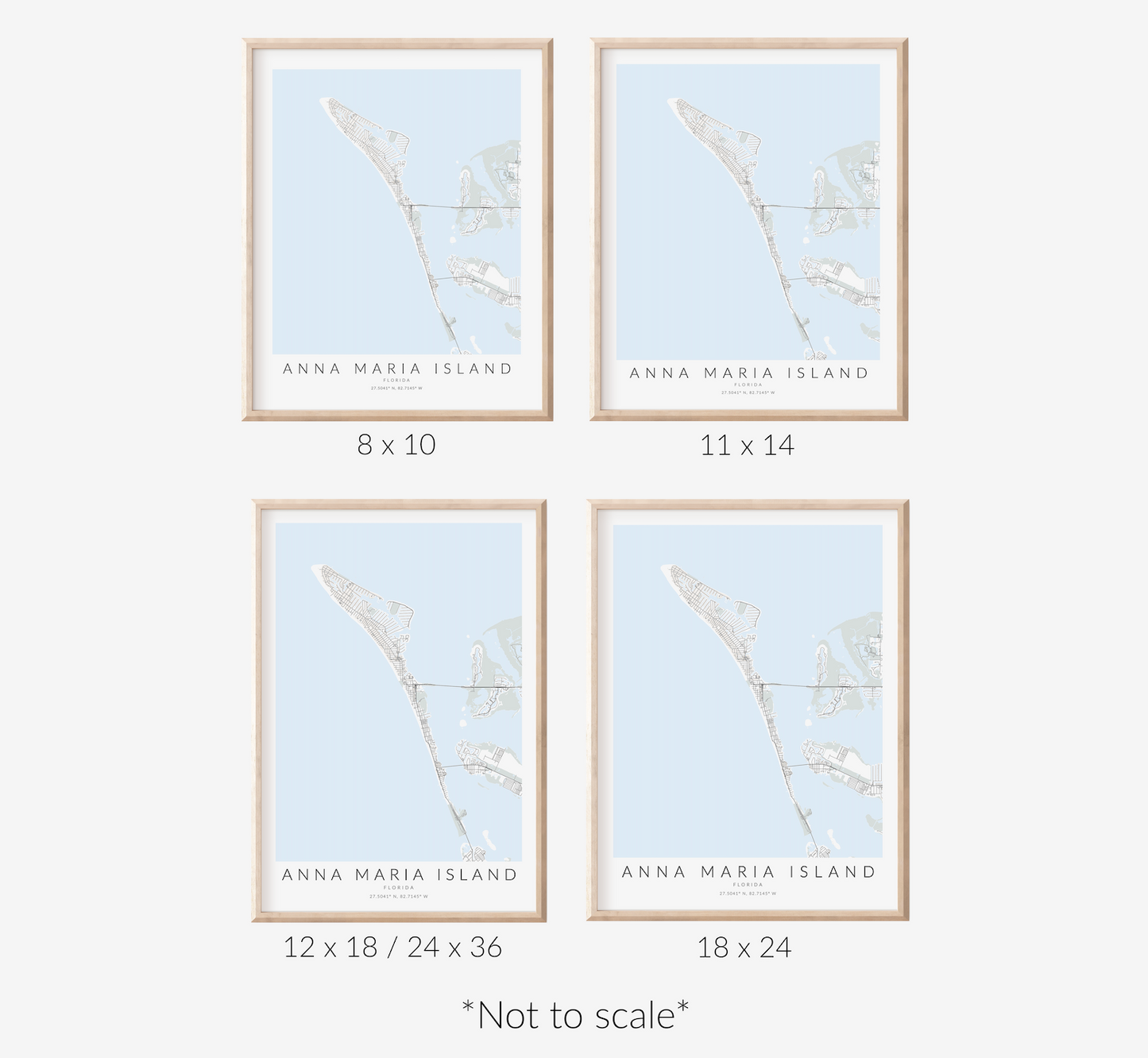 Anna Maria Island Map Print
