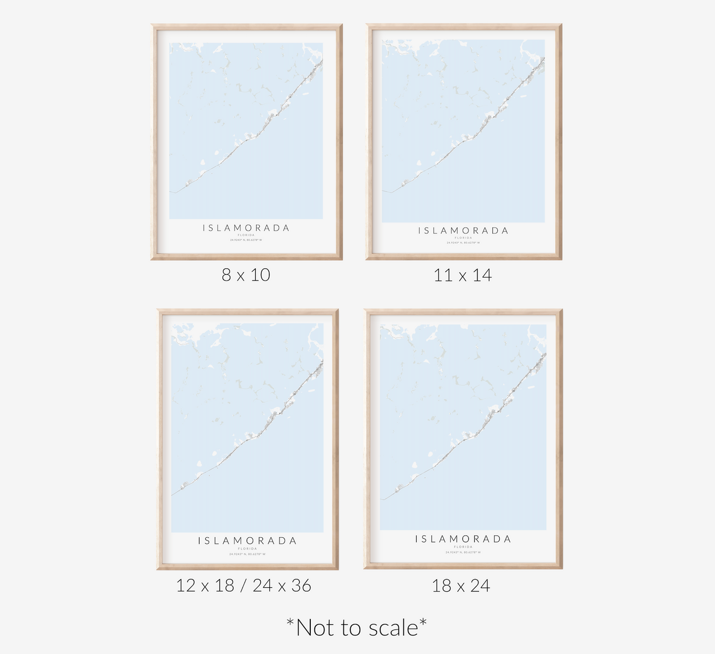 Islamorada Map Print