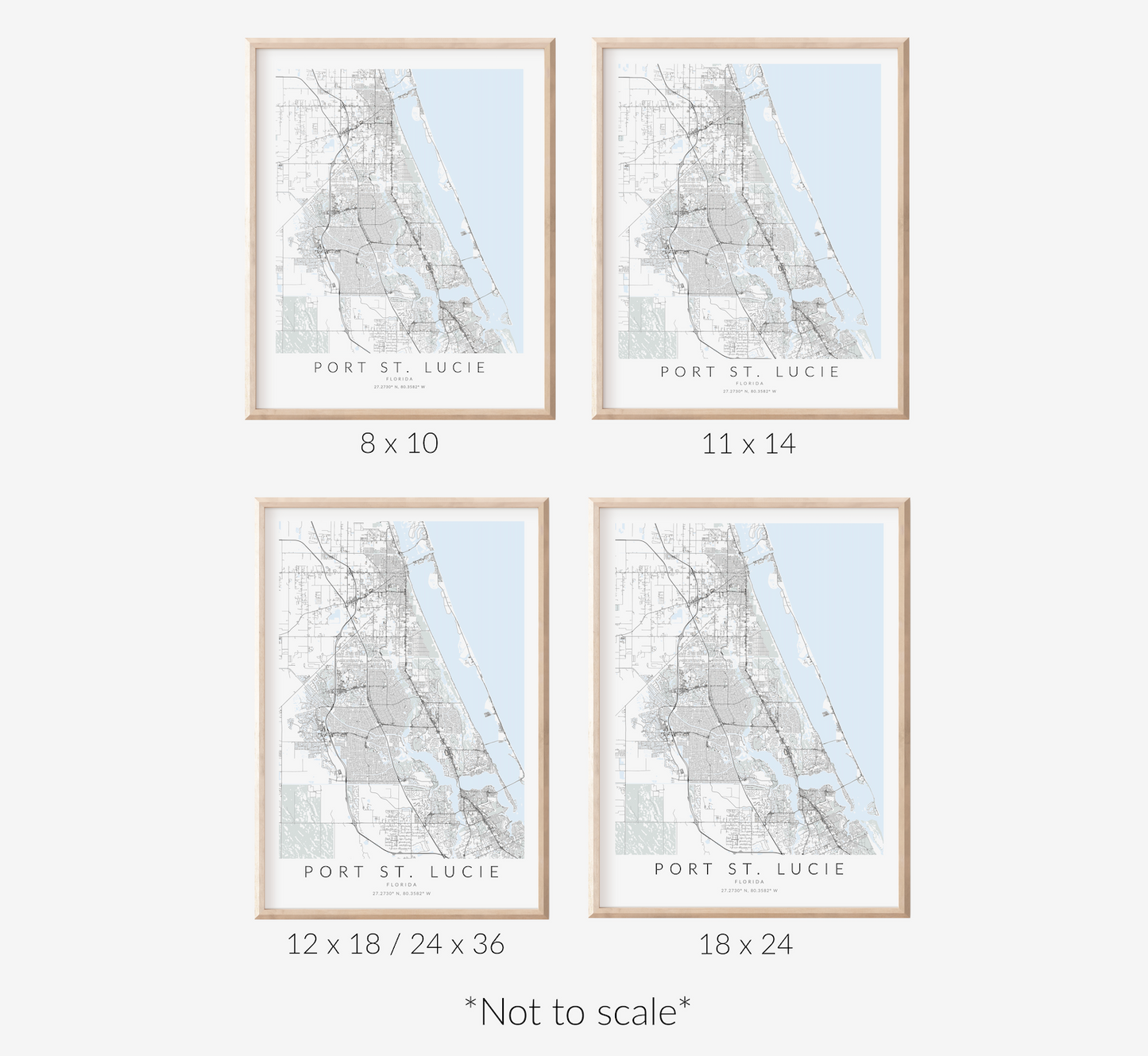 Port St. Lucie Map Print